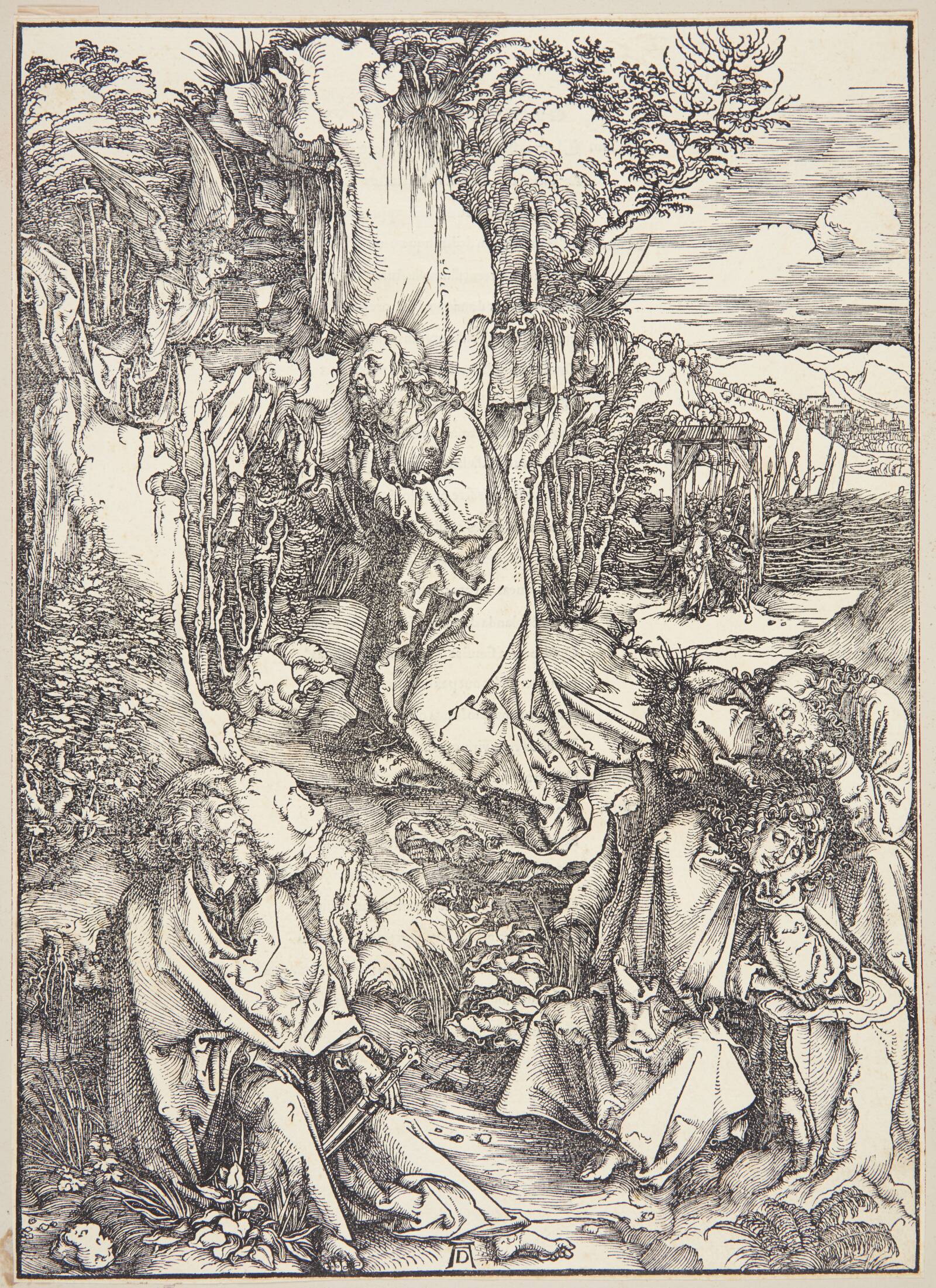 Kristus på Oliebjerget, Albrecht Dürer, 1495-1498