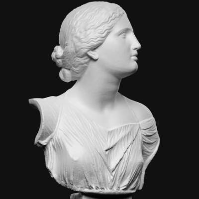 Buste fra statue af en niobide pige