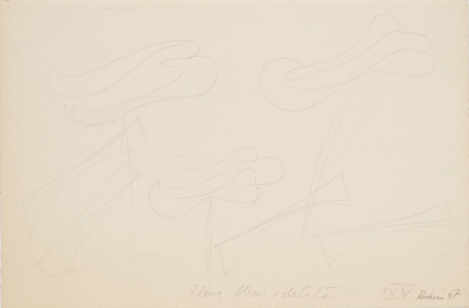"Fleur bleu eclatante". Andet billede, Richard Mortensen, 1956-1958