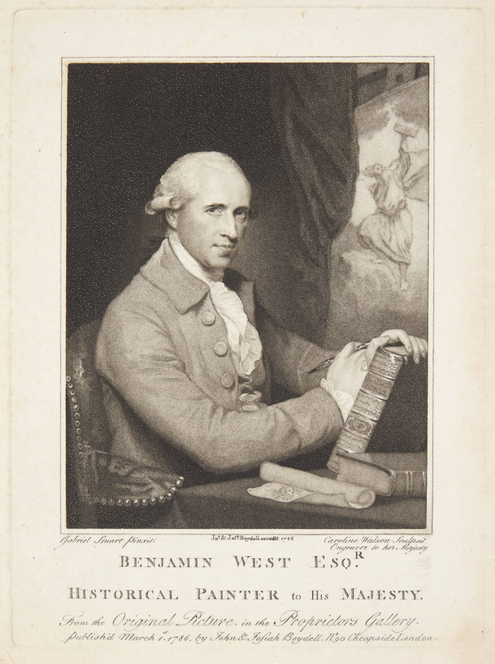 Benjamin West, Caroline Watson, 1785