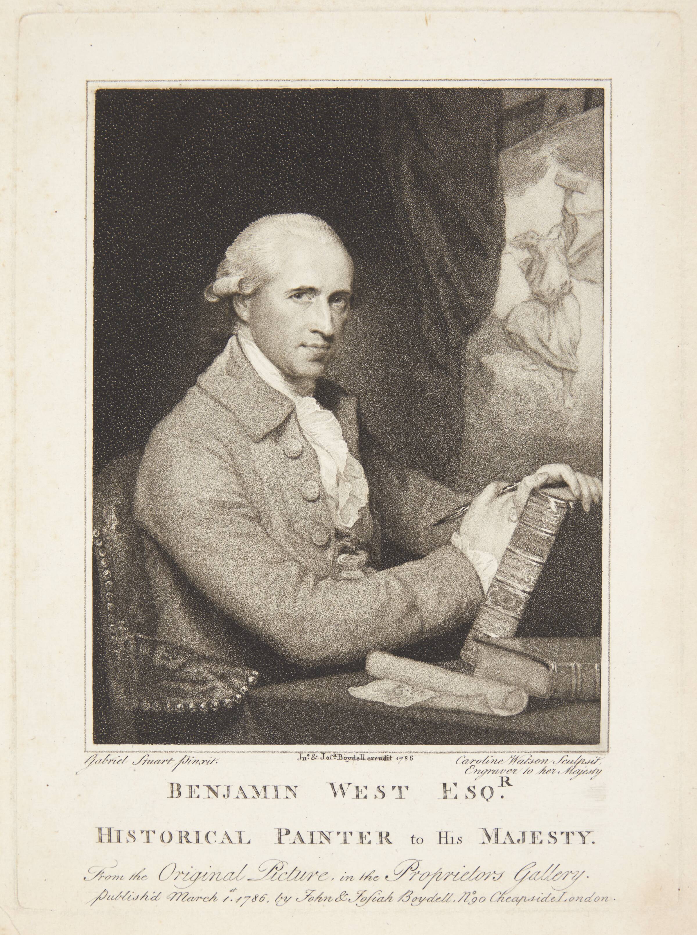 Benjamin West, Caroline Watson, 1785