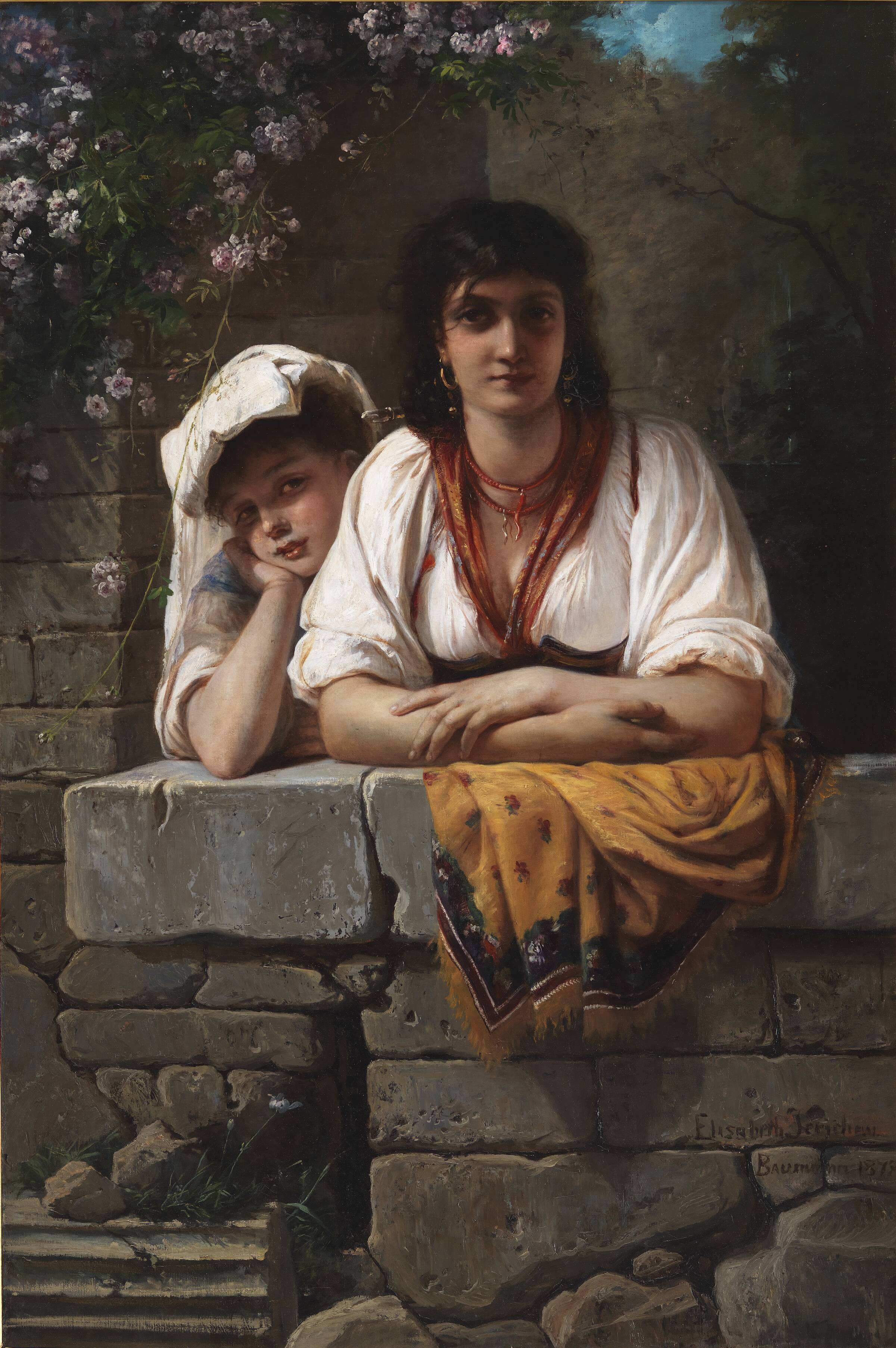 L'Aspetta. Hun venter ham, Elisabeth Jerichau Baumann, 1878