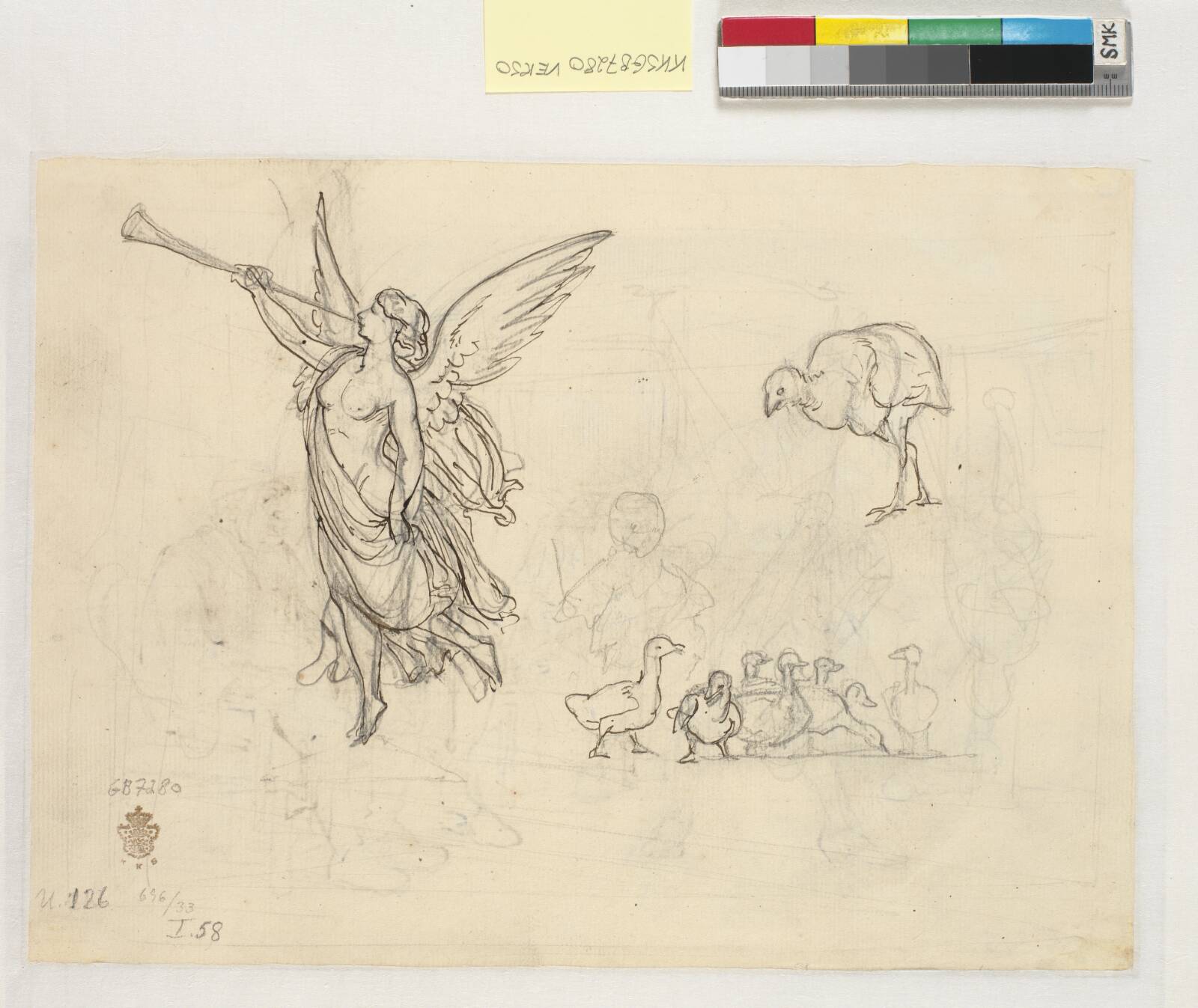 Fama og andegård, Wilhelm Marstrand, 1867-1869