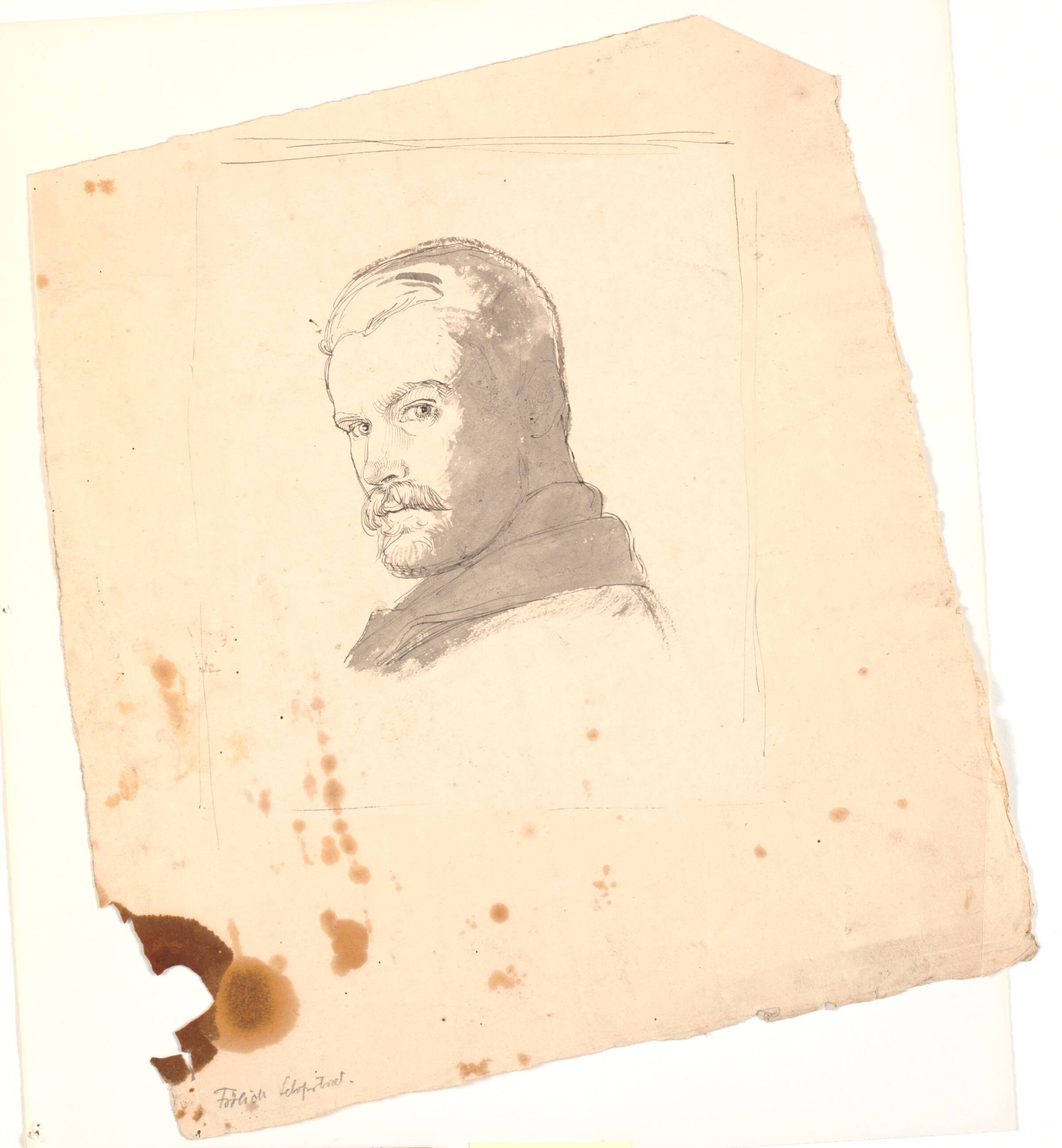 Selvportræt, Lorenz Frølich, 1820-1908