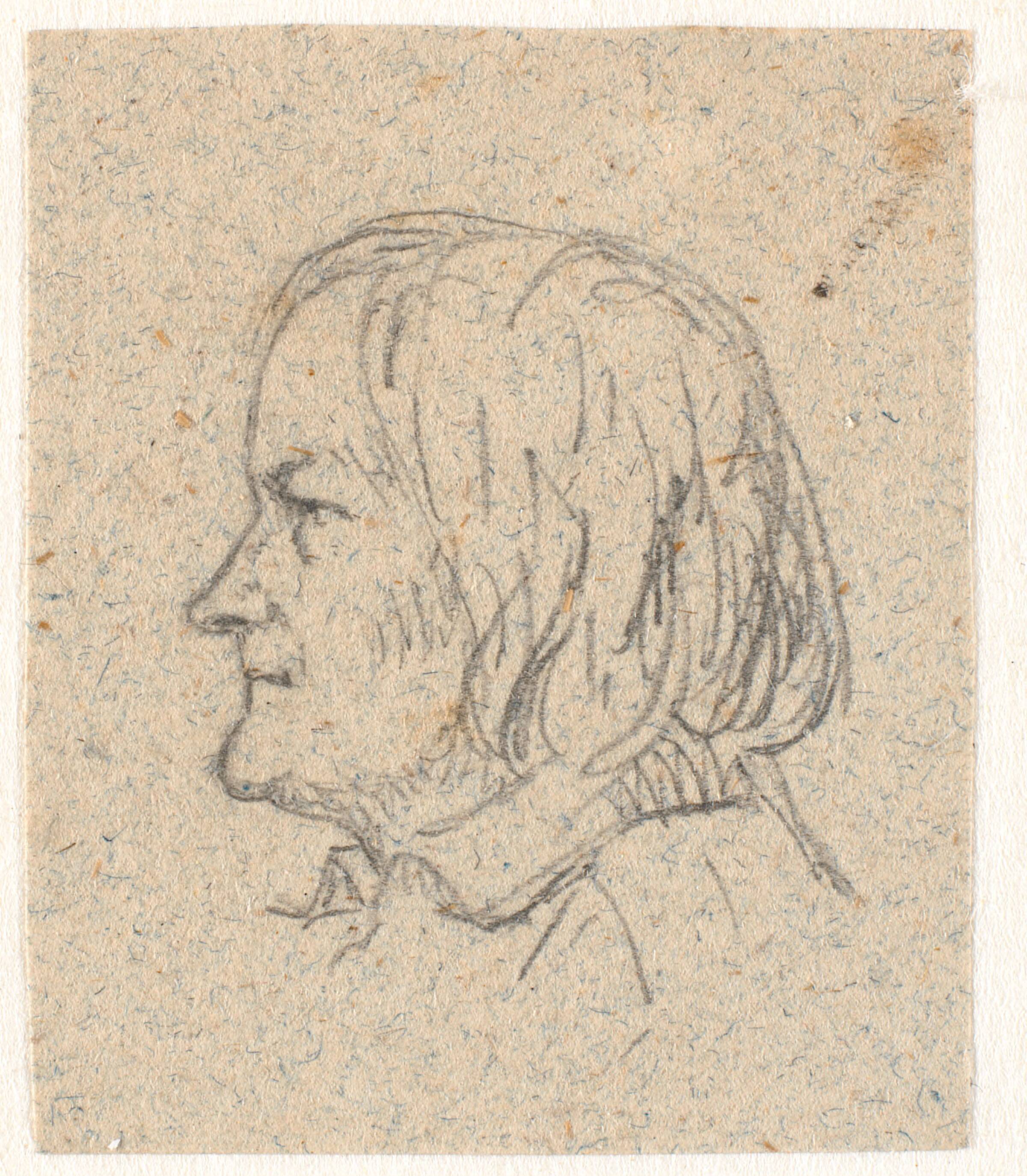 Profilportræt af Thorvaldsen, P.C. Skovgaard, 1838-1844