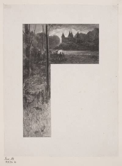 Illustration til Christian Winther, "Hjortens Flugt"