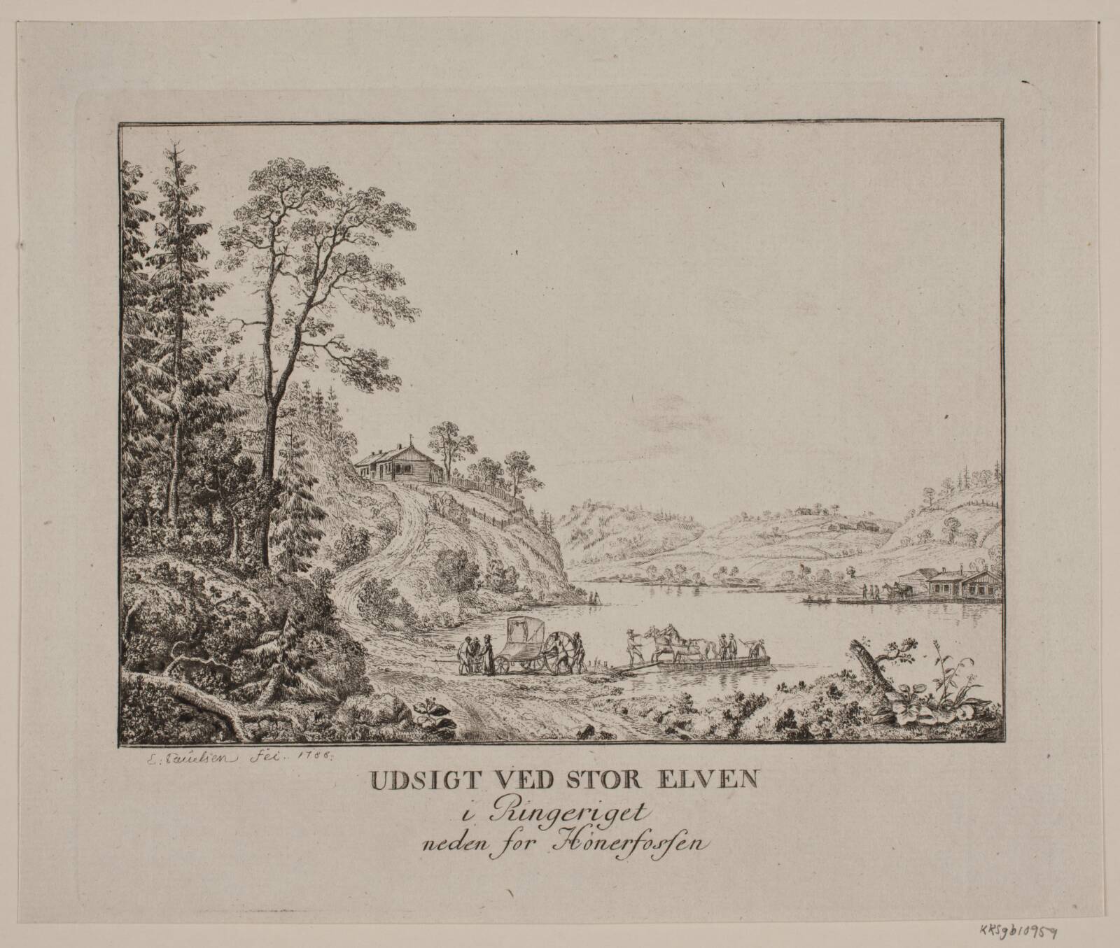 Norsk landskab, Erik Pauelsen, 1788