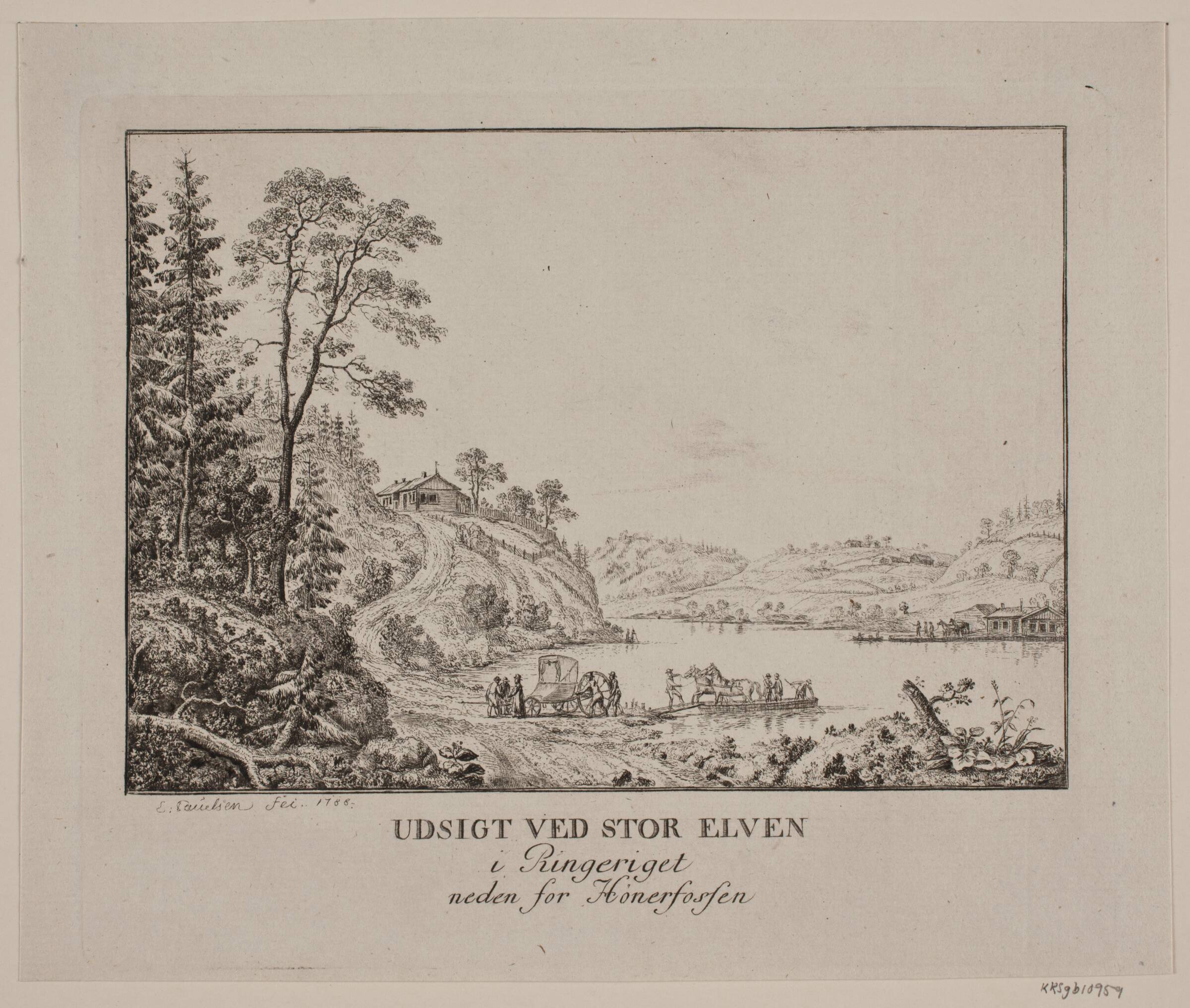Norsk landskab, Erik Pauelsen, 1788