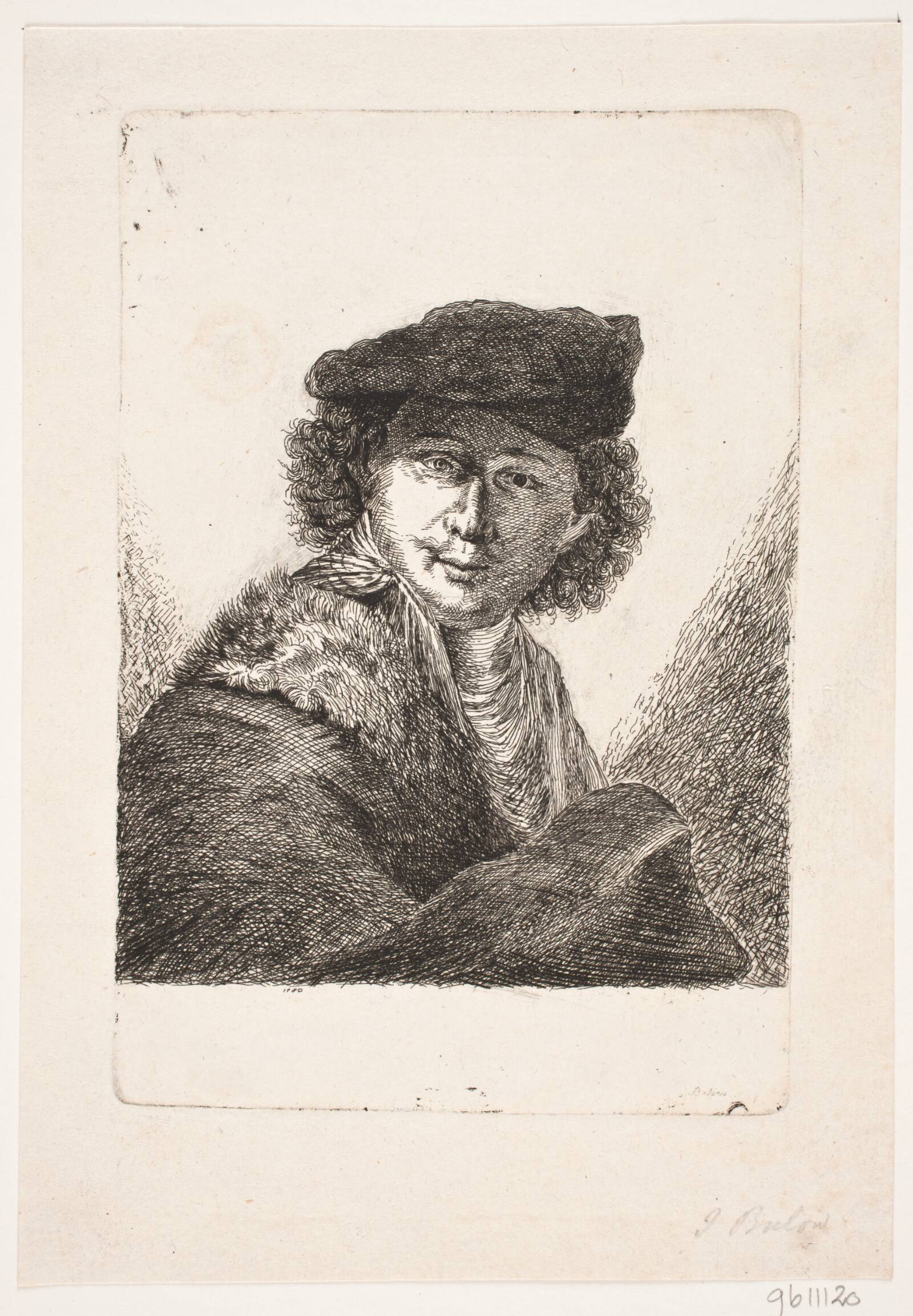 Rembrandts selvportræt, Johan Bülow, 1780