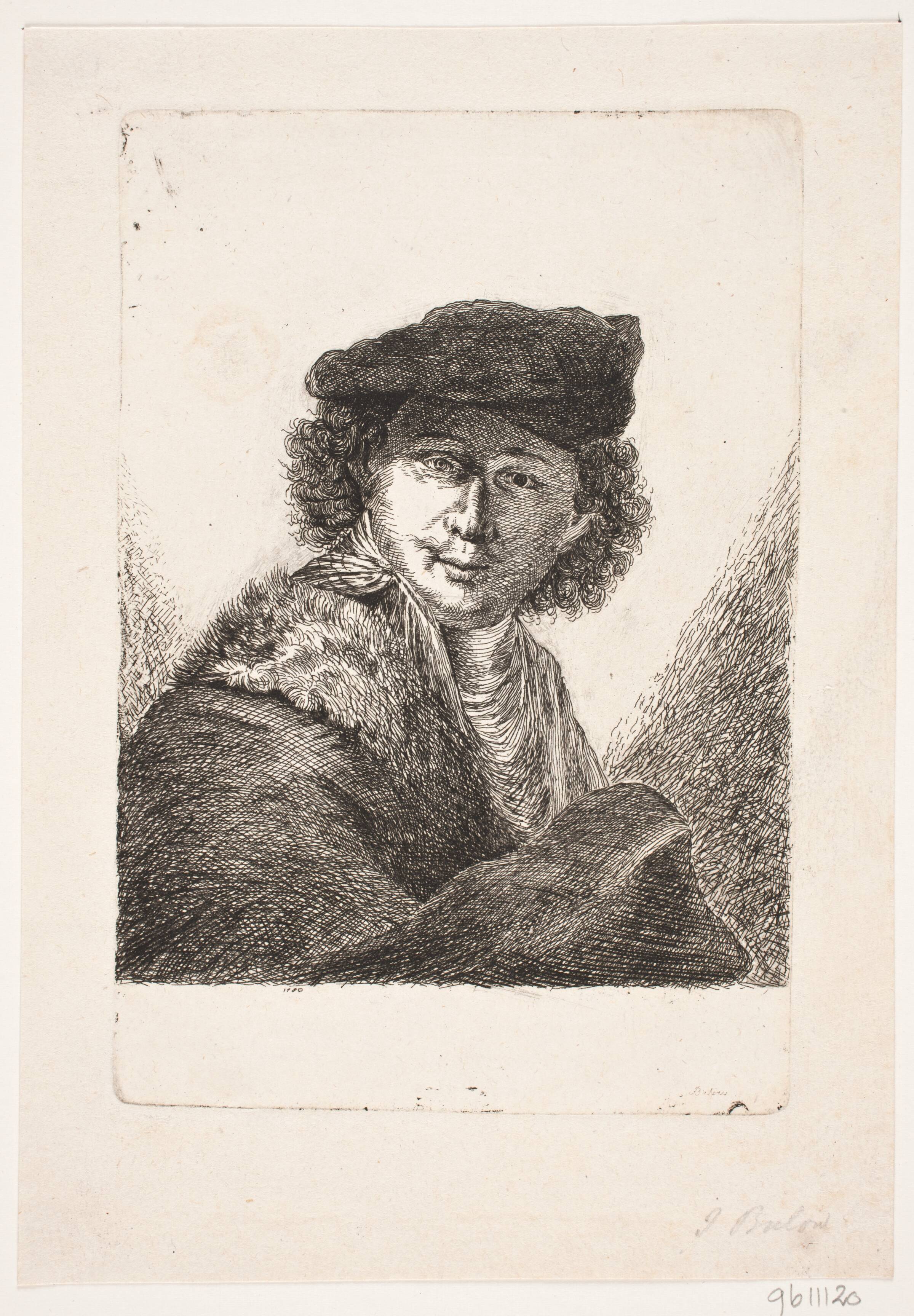 Rembrandts selvportræt, Johan Bülow, 1780