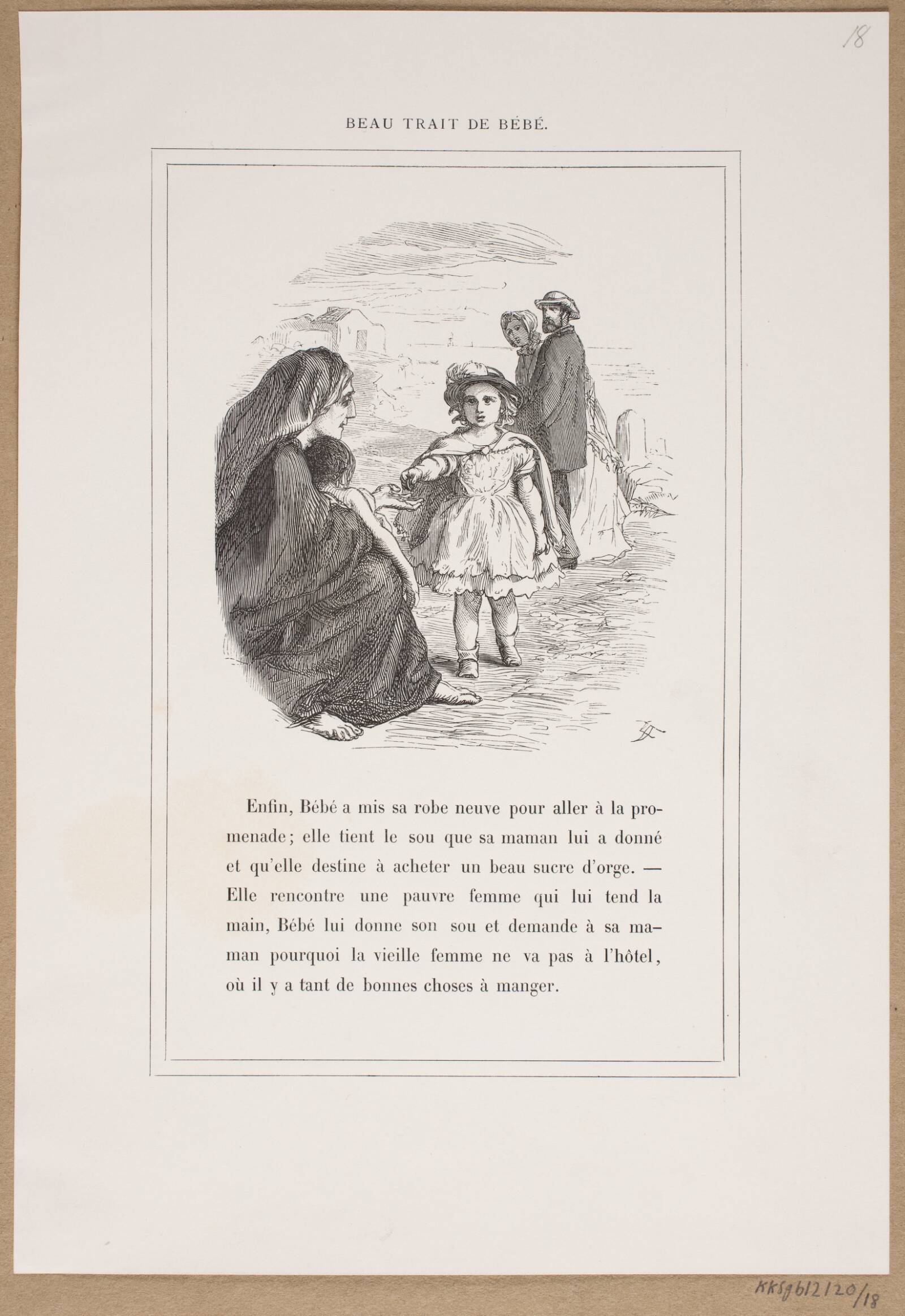 Beau trait de Bébé, Lorenz Frølich, 1863