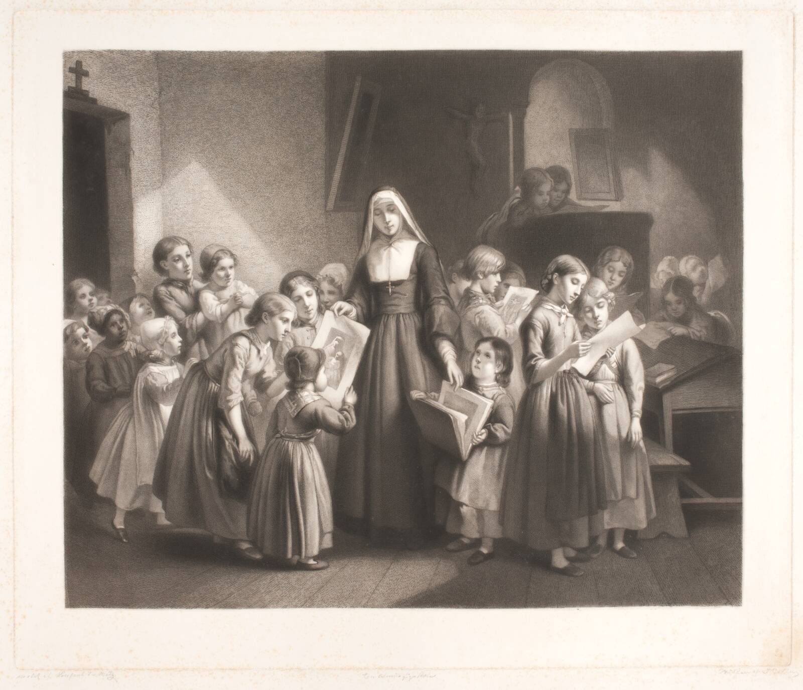 En almue pigeskole, Joel Ballin, 1848-1870