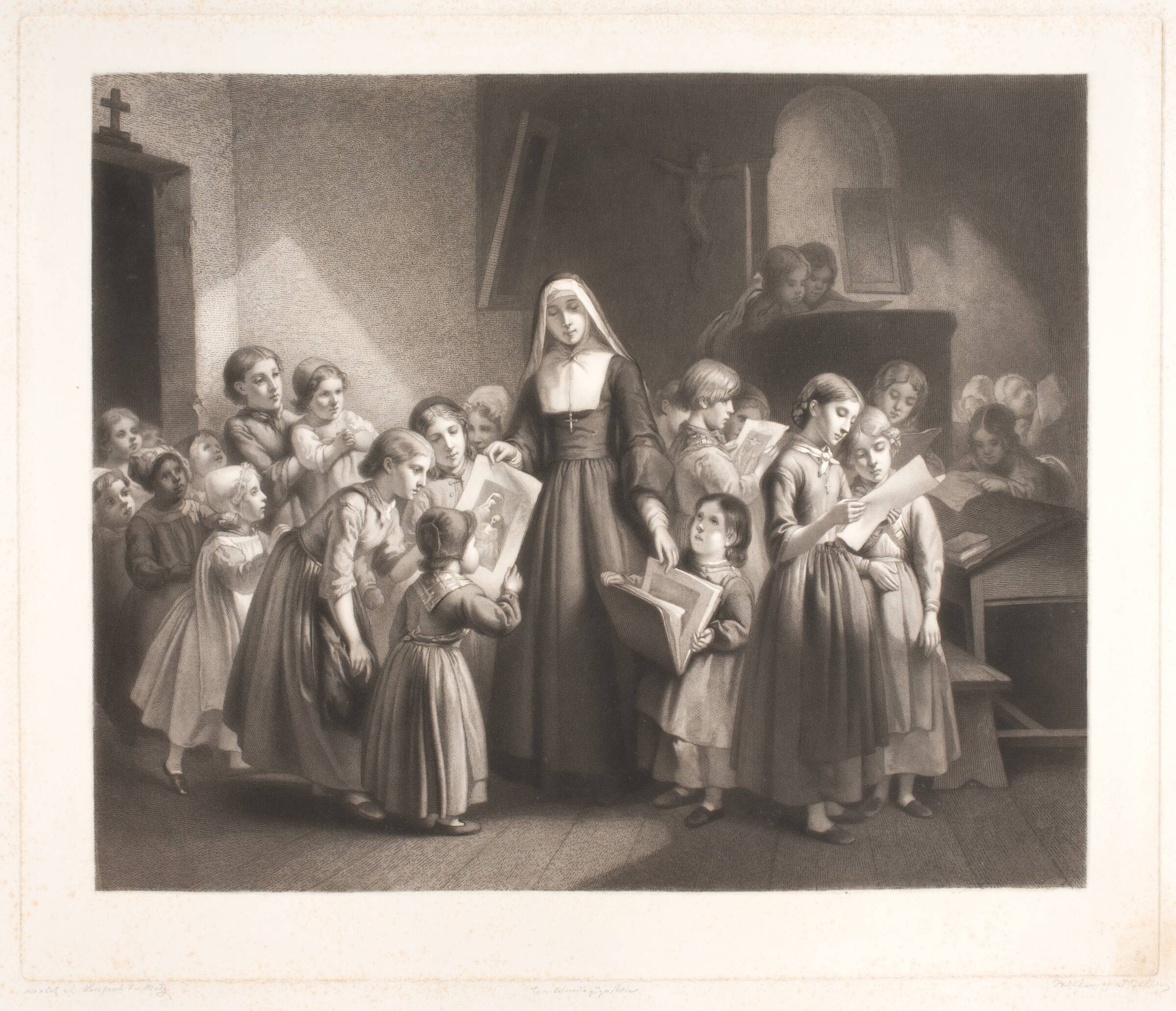 En almue pigeskole, Joel Ballin, 1848-1870