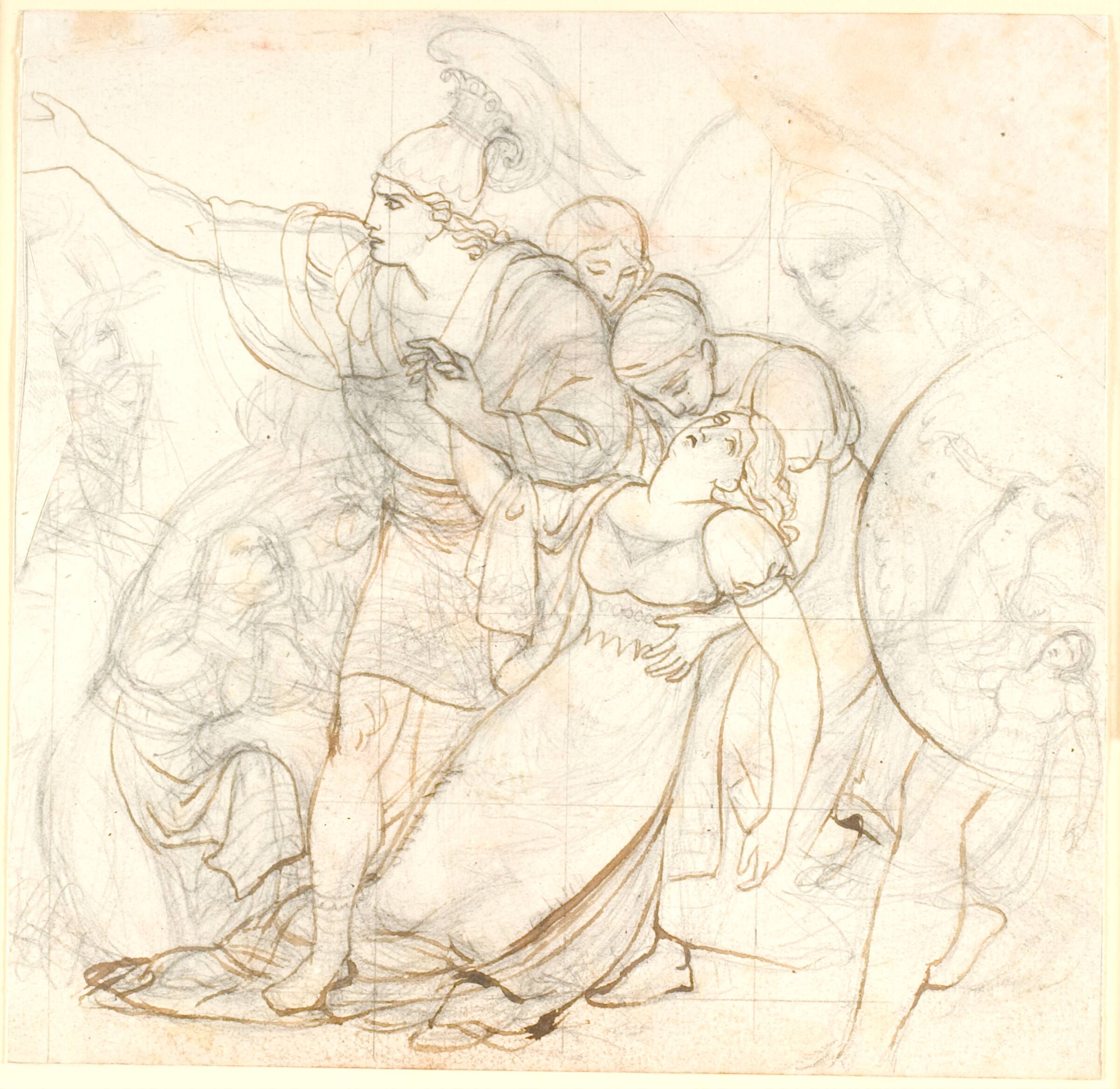 Fingal med den døende Agandecca, C.G. Kratzenstein Stub, 1810-1816