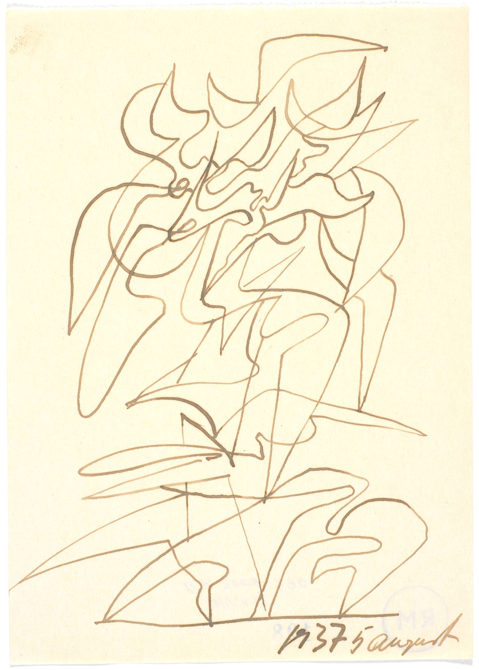 Botanisk figuration, Richard Mortensen, 1937