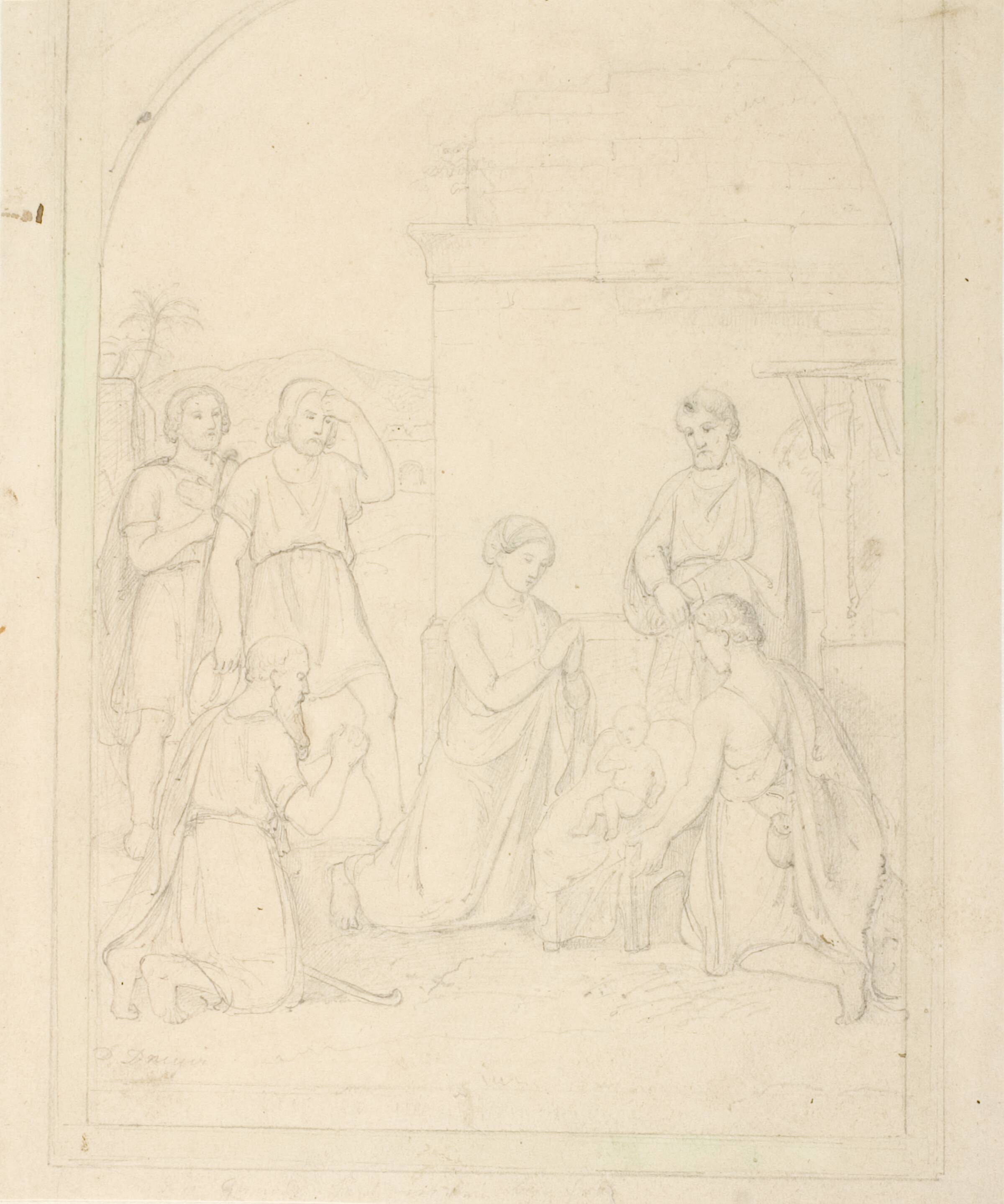Hyrdernes tilbedelse, Dankvart Dreyer, 1816-1852