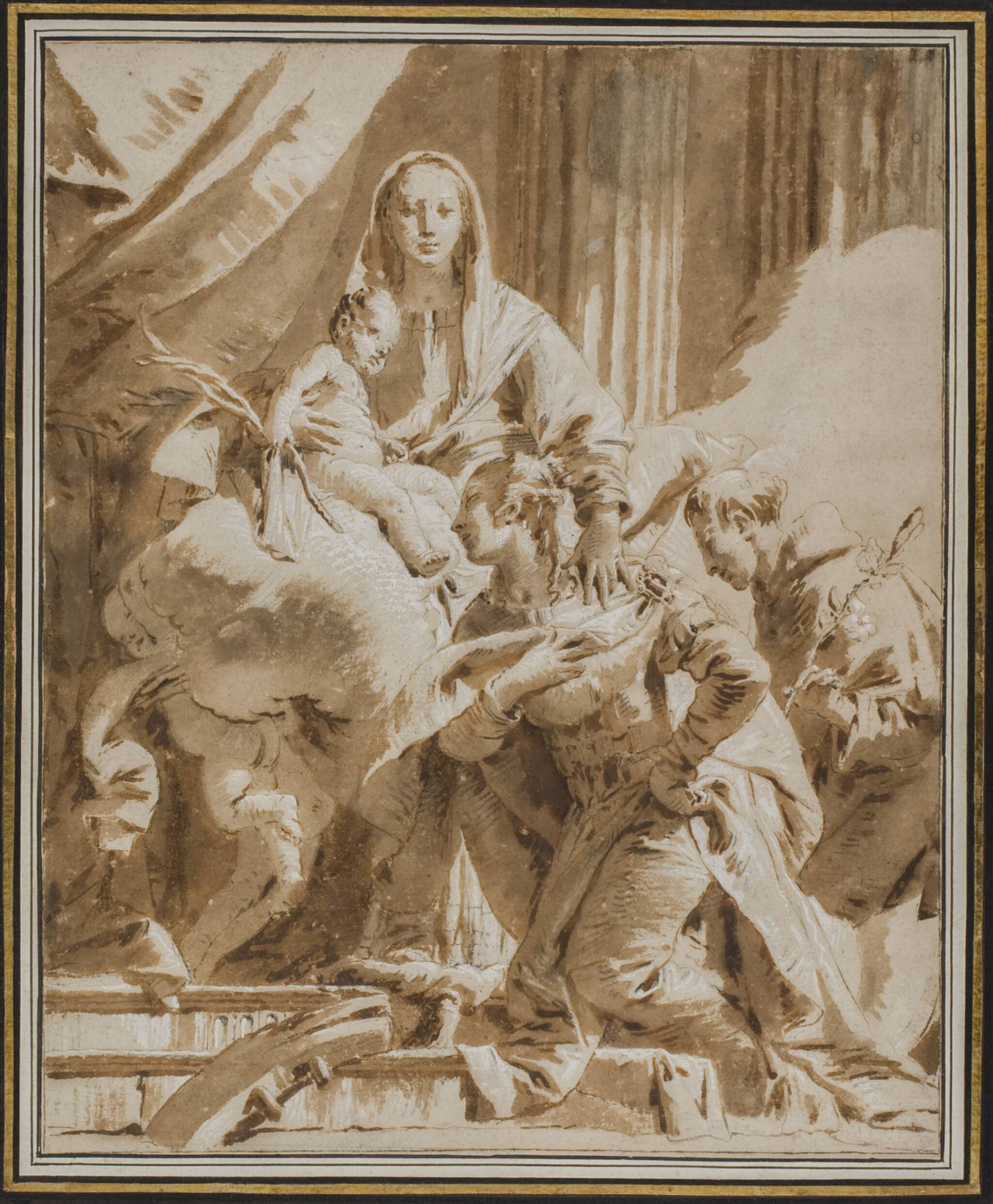 Jomfru Maria og barnet med den hellige Antonius af Padova og Katarina af Alexandria