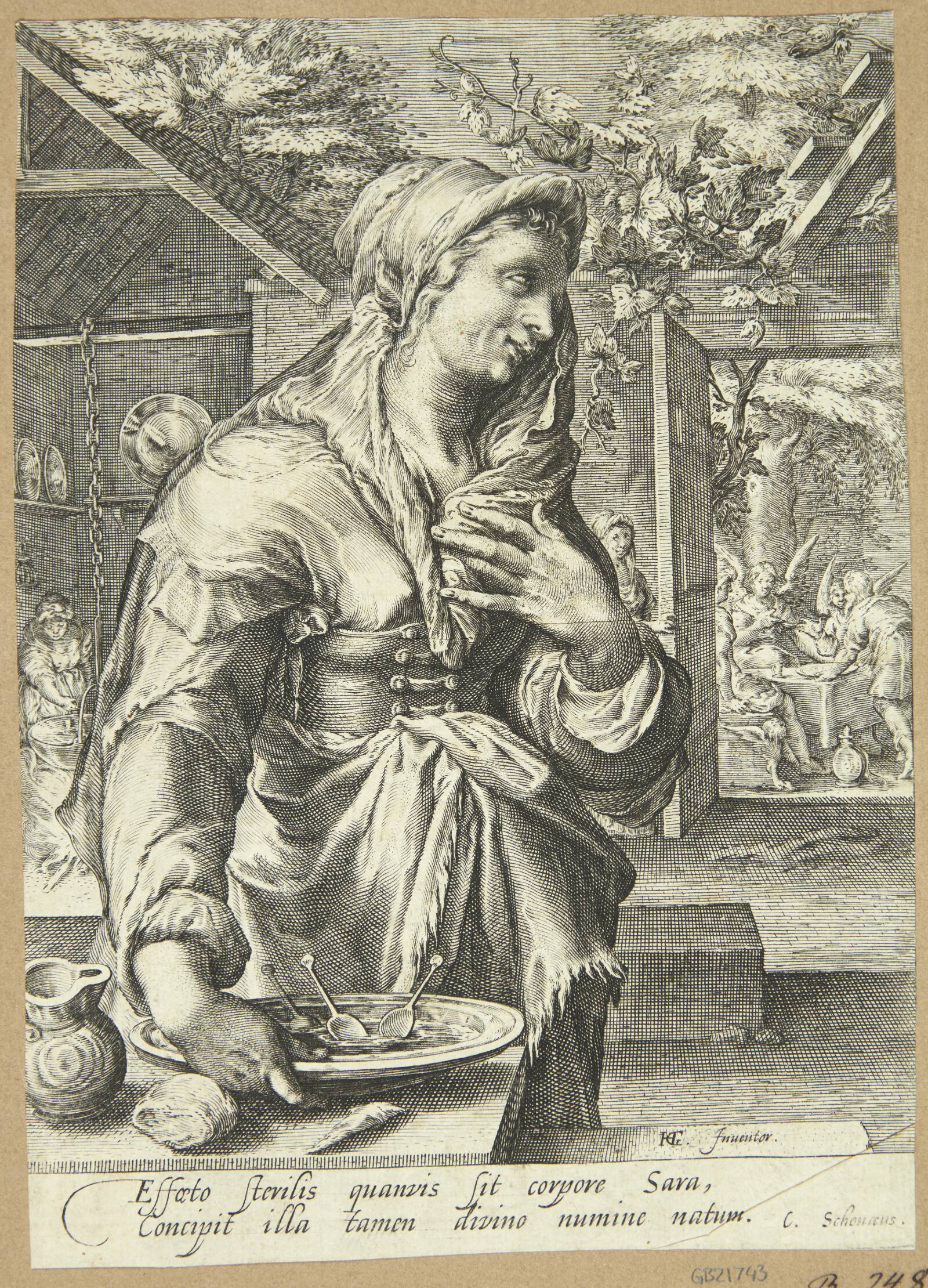 Sarah, Jan Saenredam, 1595-1598
