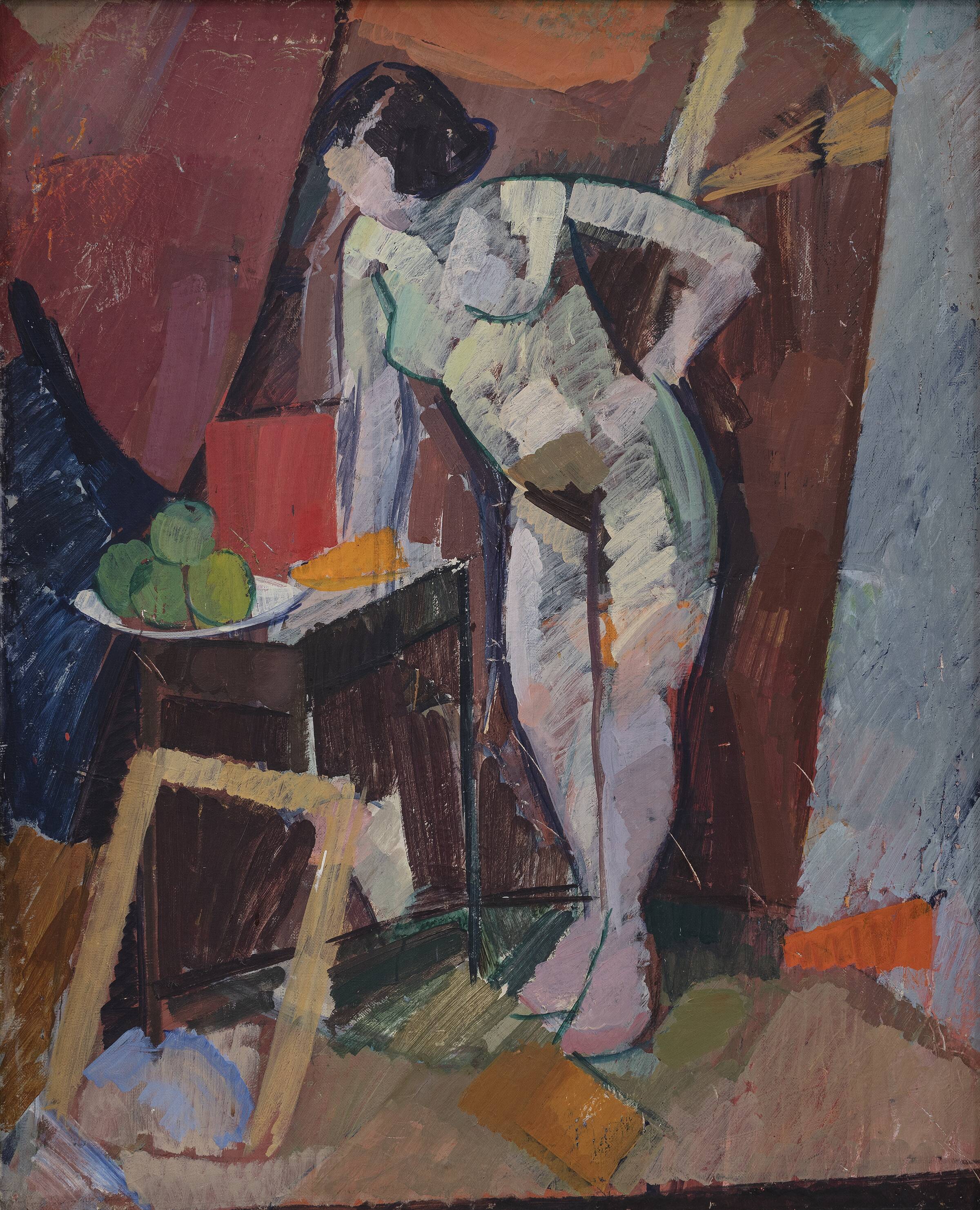 Stående kvindelig model, Edvard Weie, 1923