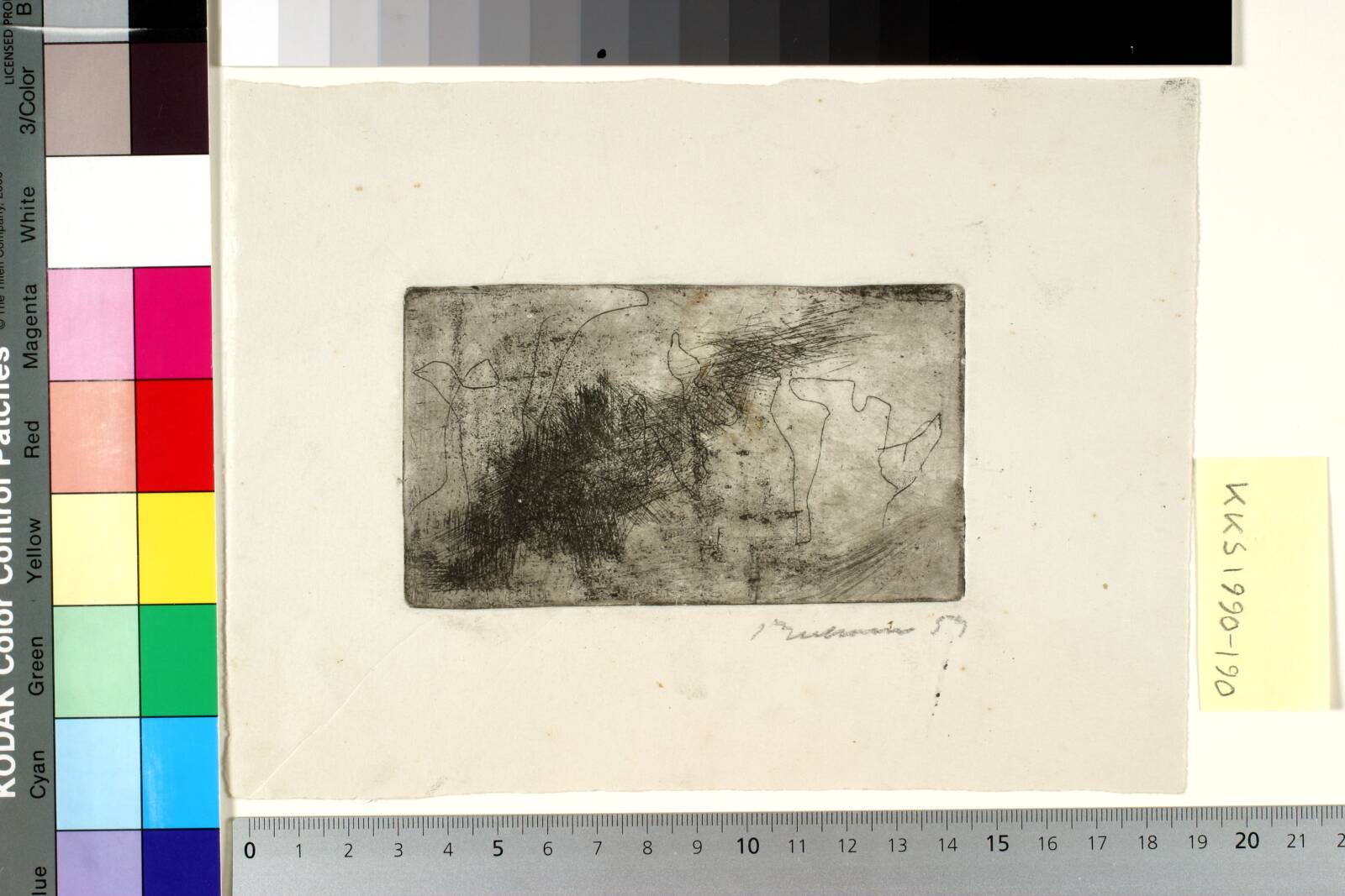 Radering, Helge Bertram, 1959