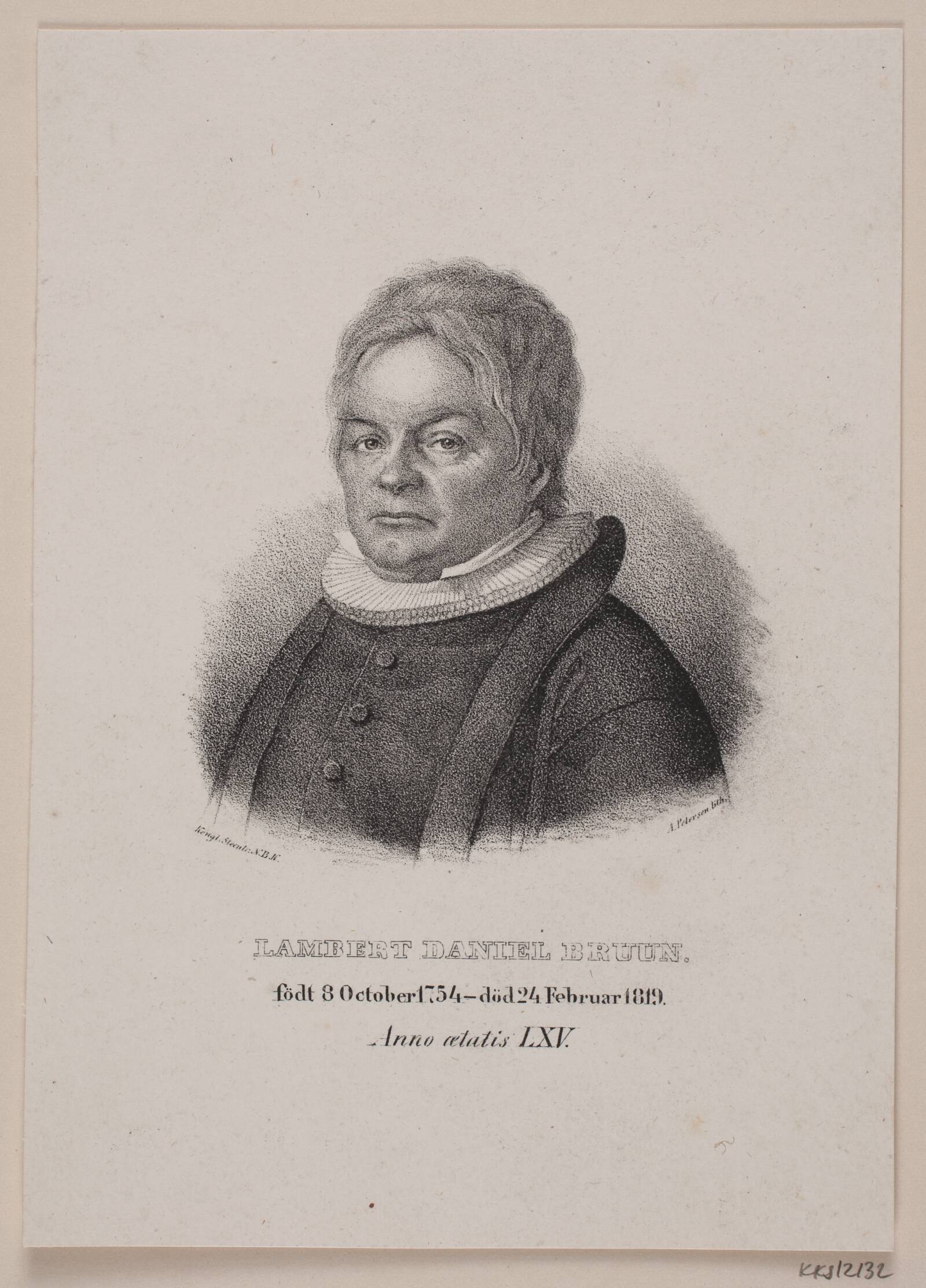 Lambert Daniel Bruun, Andreas Martin Petersen, 1813-1875