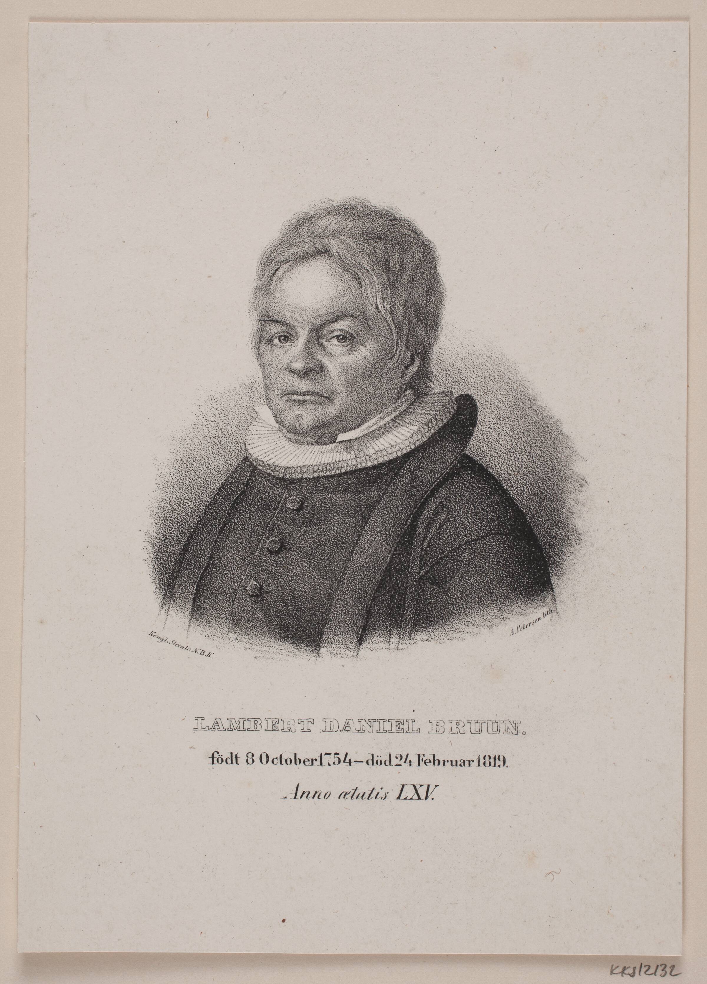 Lambert Daniel Bruun, Andreas Martin Petersen, 1813-1875