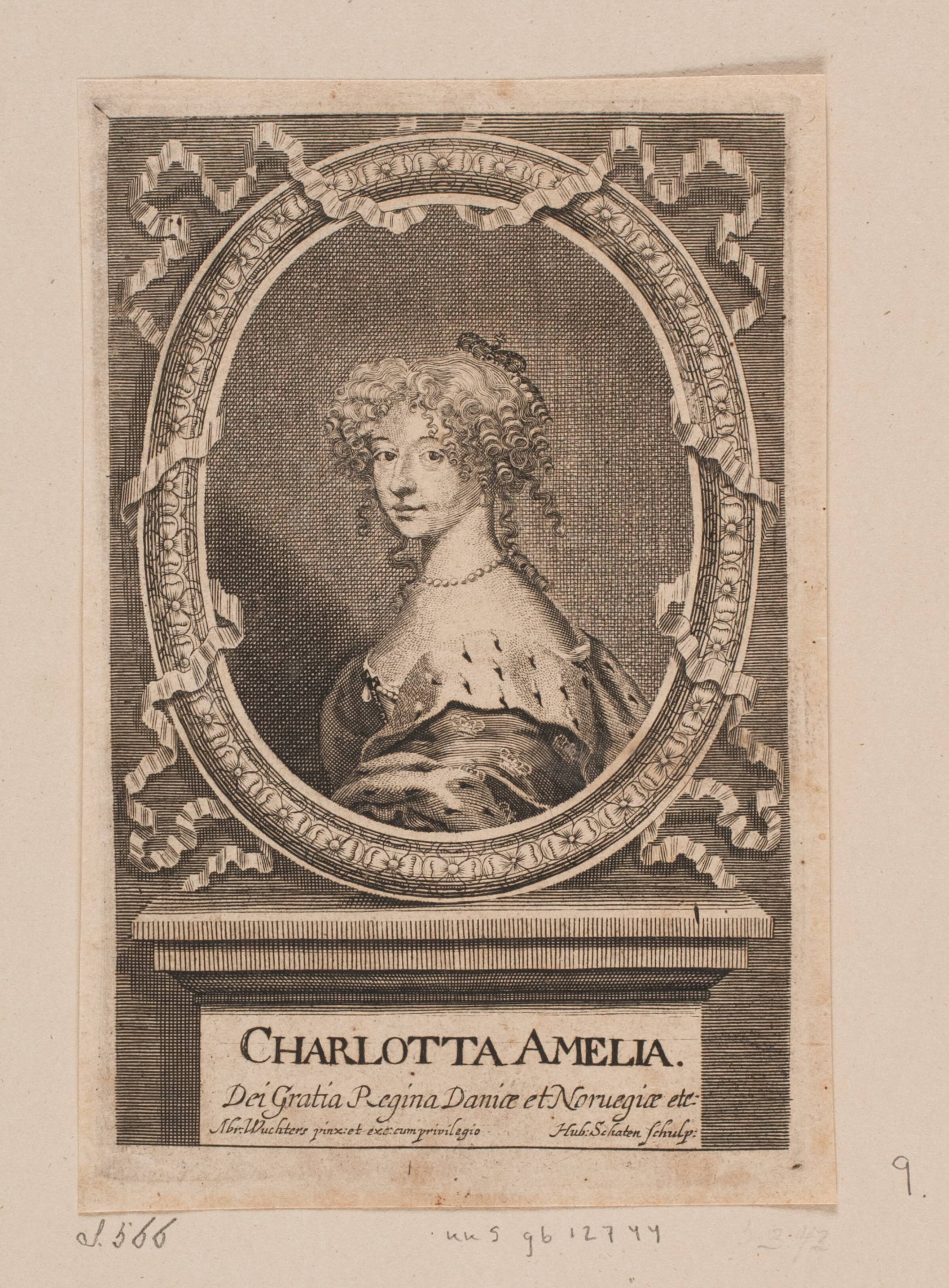 Dronning Charlotte Amalie, Hubert Schaten, 1650-1714