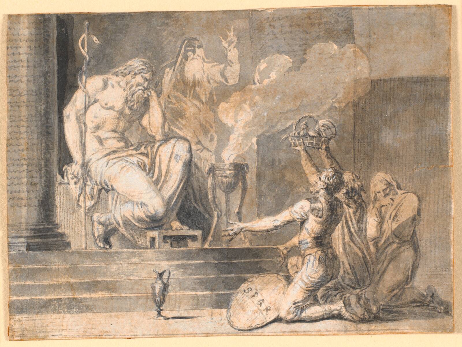 Ofring til Æsculap, Nicolai Abildgaard, 1743-1809
