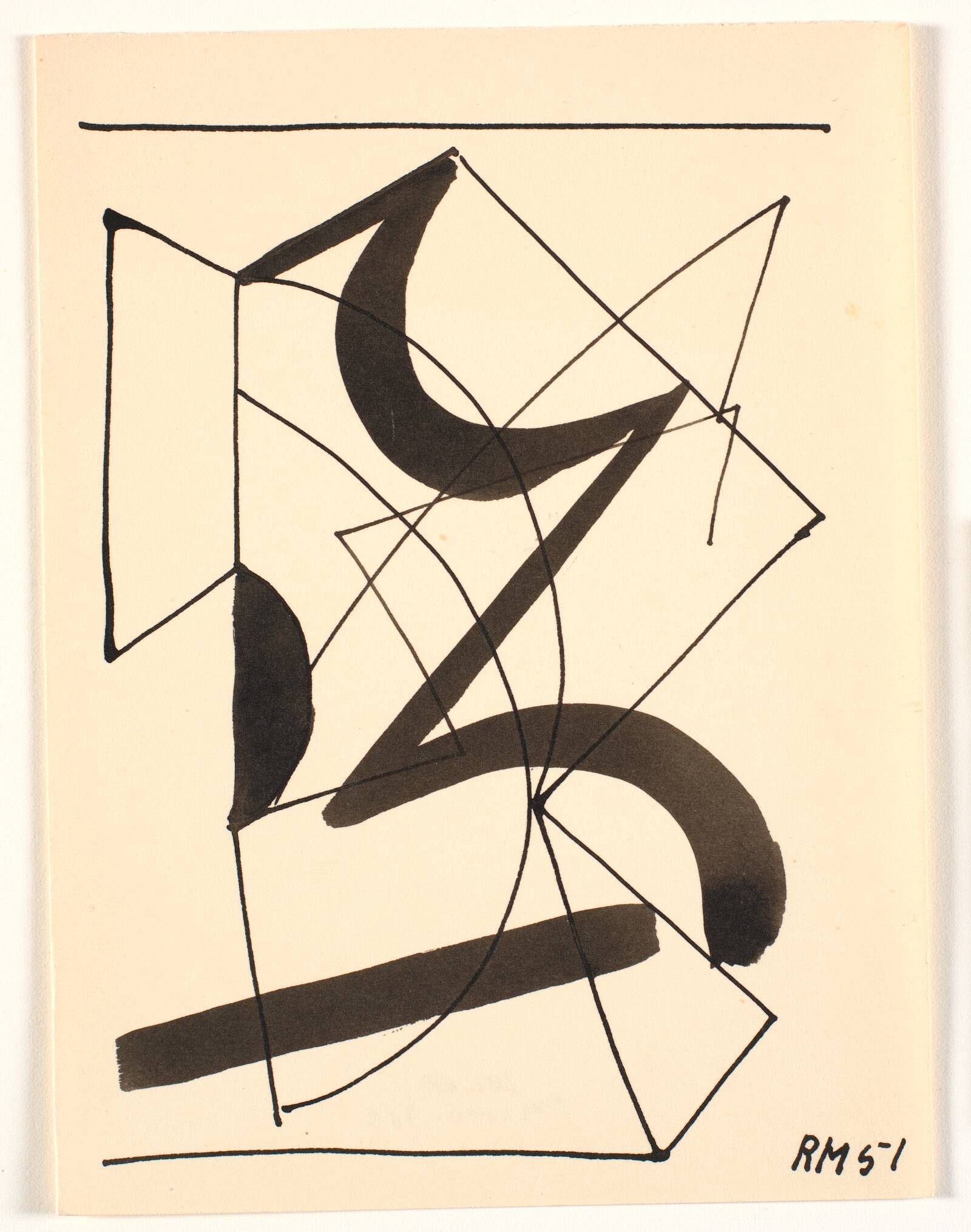 Geometrisk komposition, Richard Mortensen, 1951