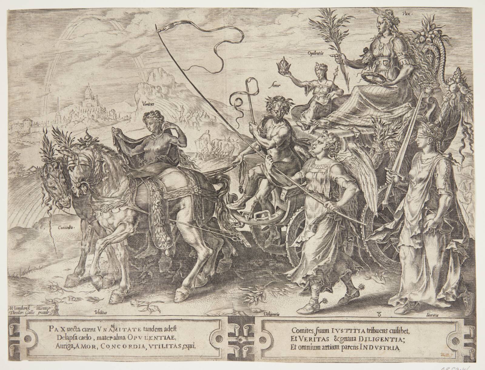 Fredens triumf, Cornelis Cort, 1564