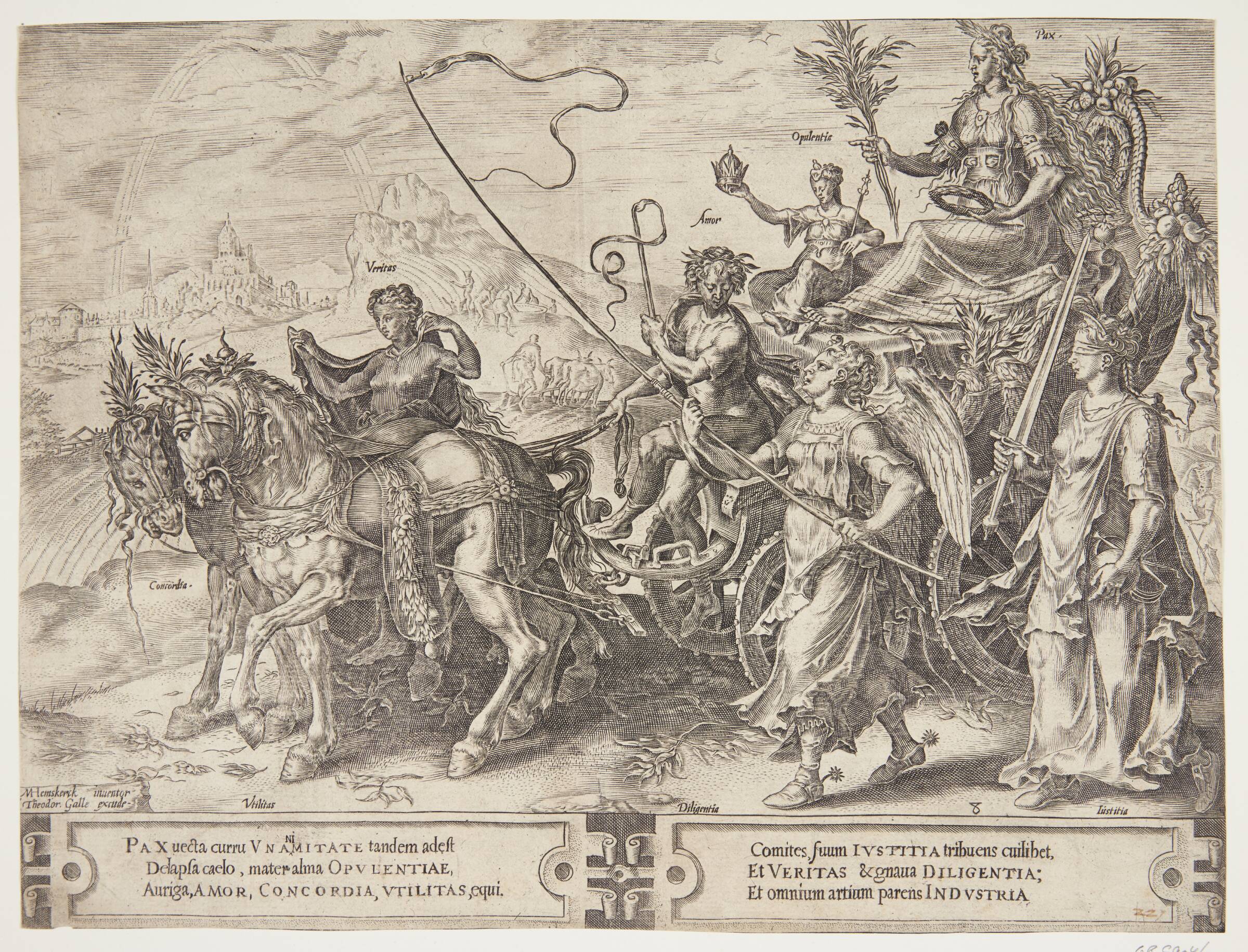 Fredens triumf, Cornelis Cort, 1564