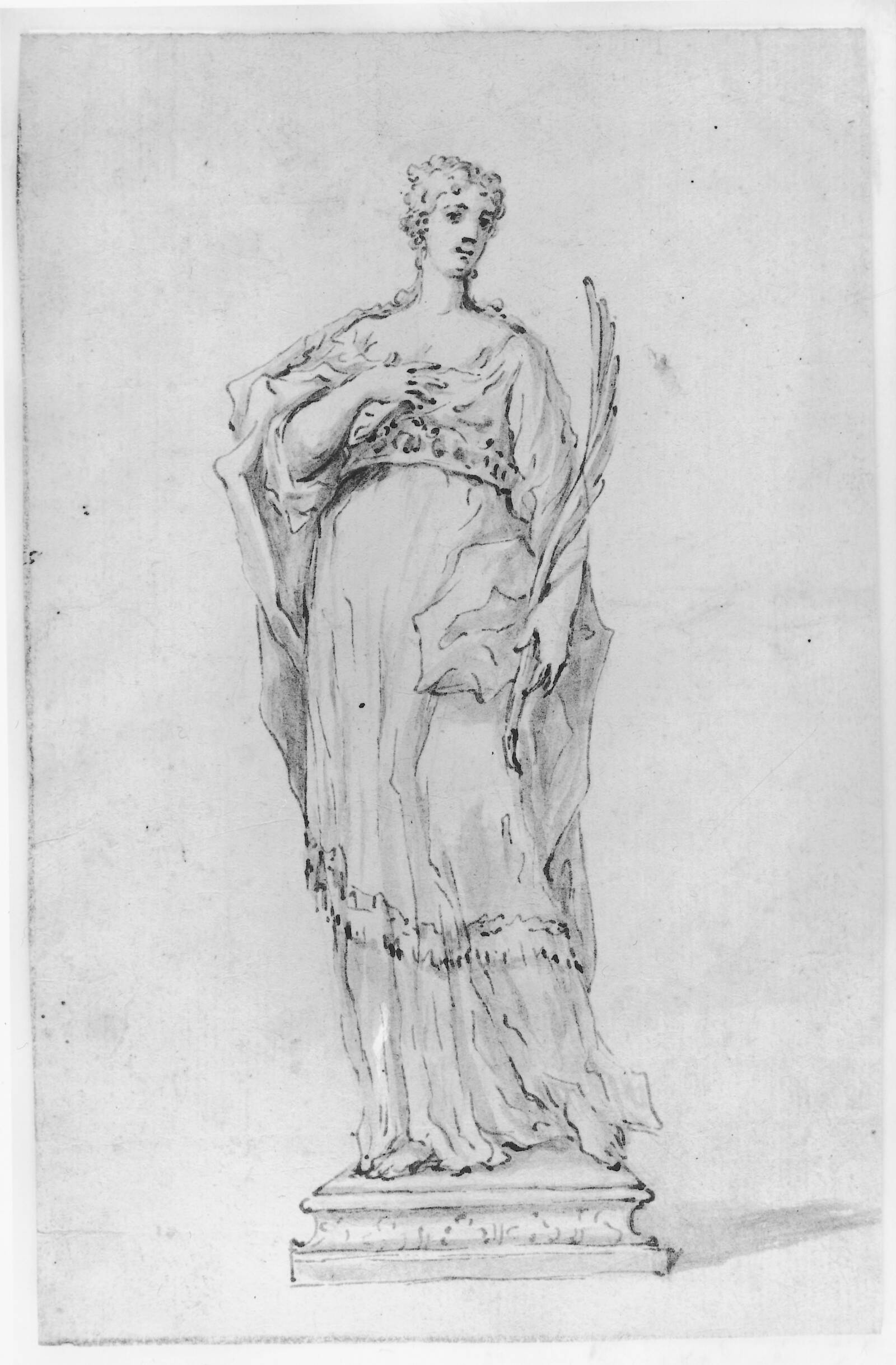 Statue af en kvindelig helgen, Ubekendt, 1725-1775