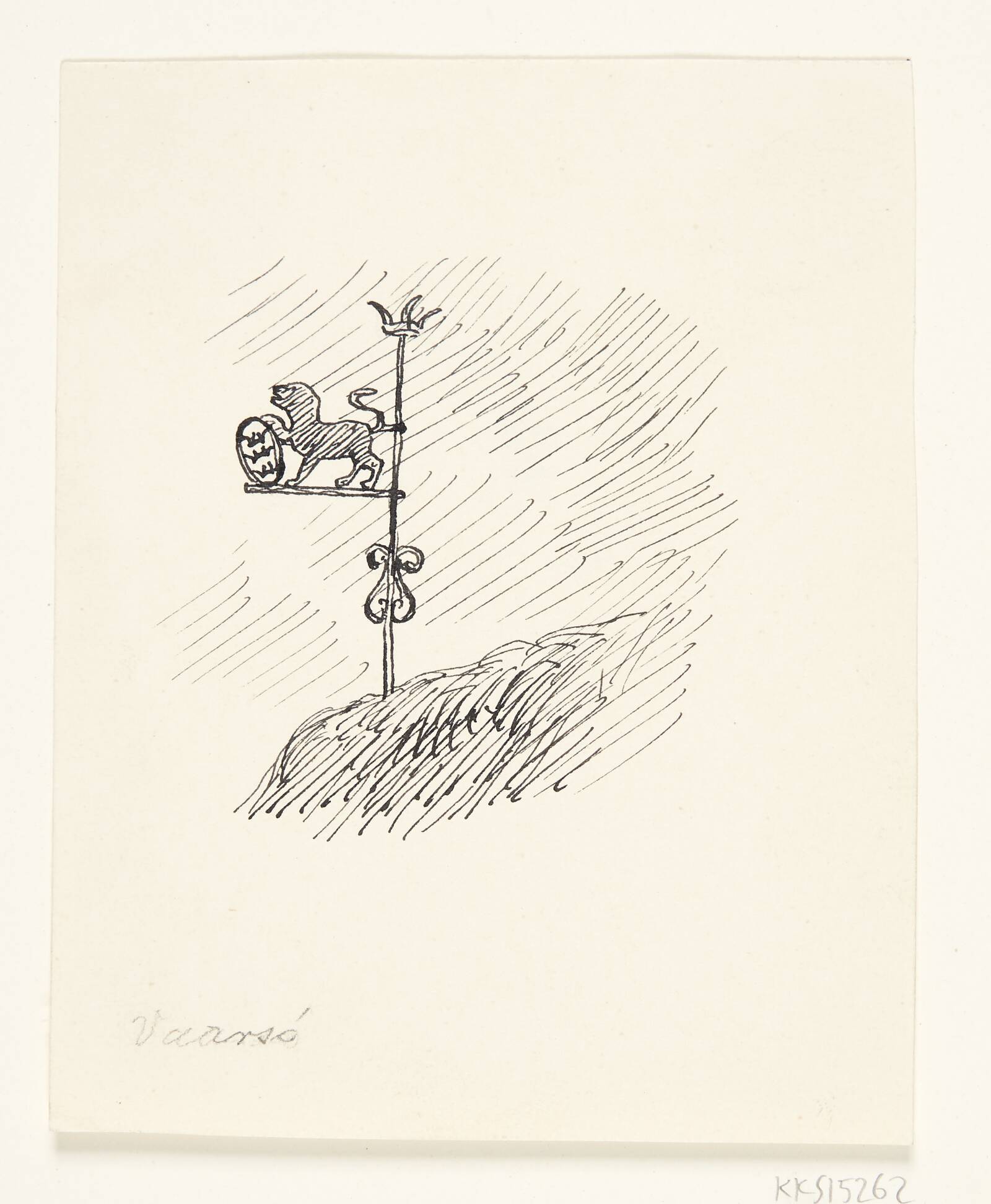 Vejrhane. Vaarsø, Johannes Larsen, 1927