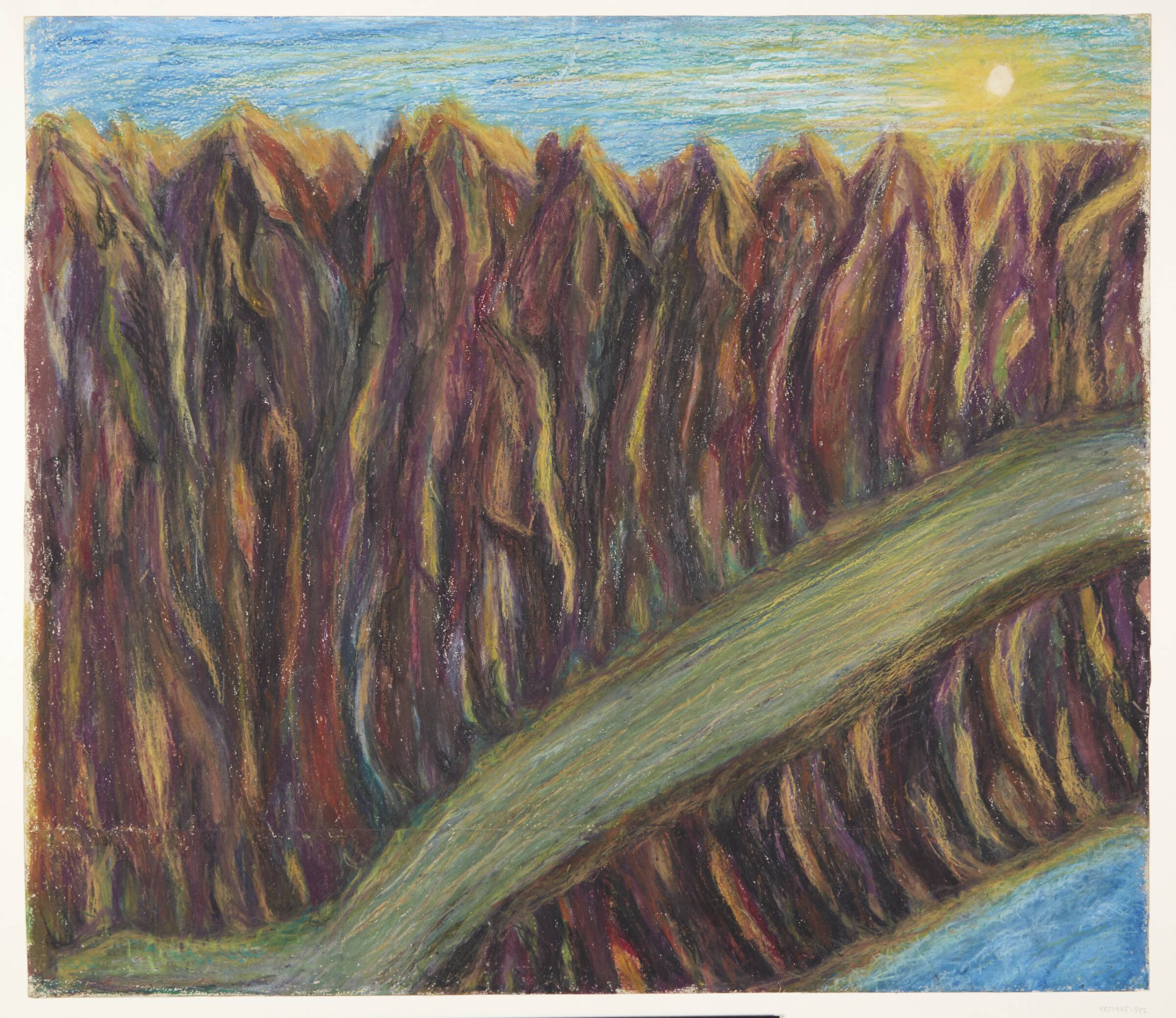 "Bjerge på Krim", Anna Pawlowna Jensen, 1973
