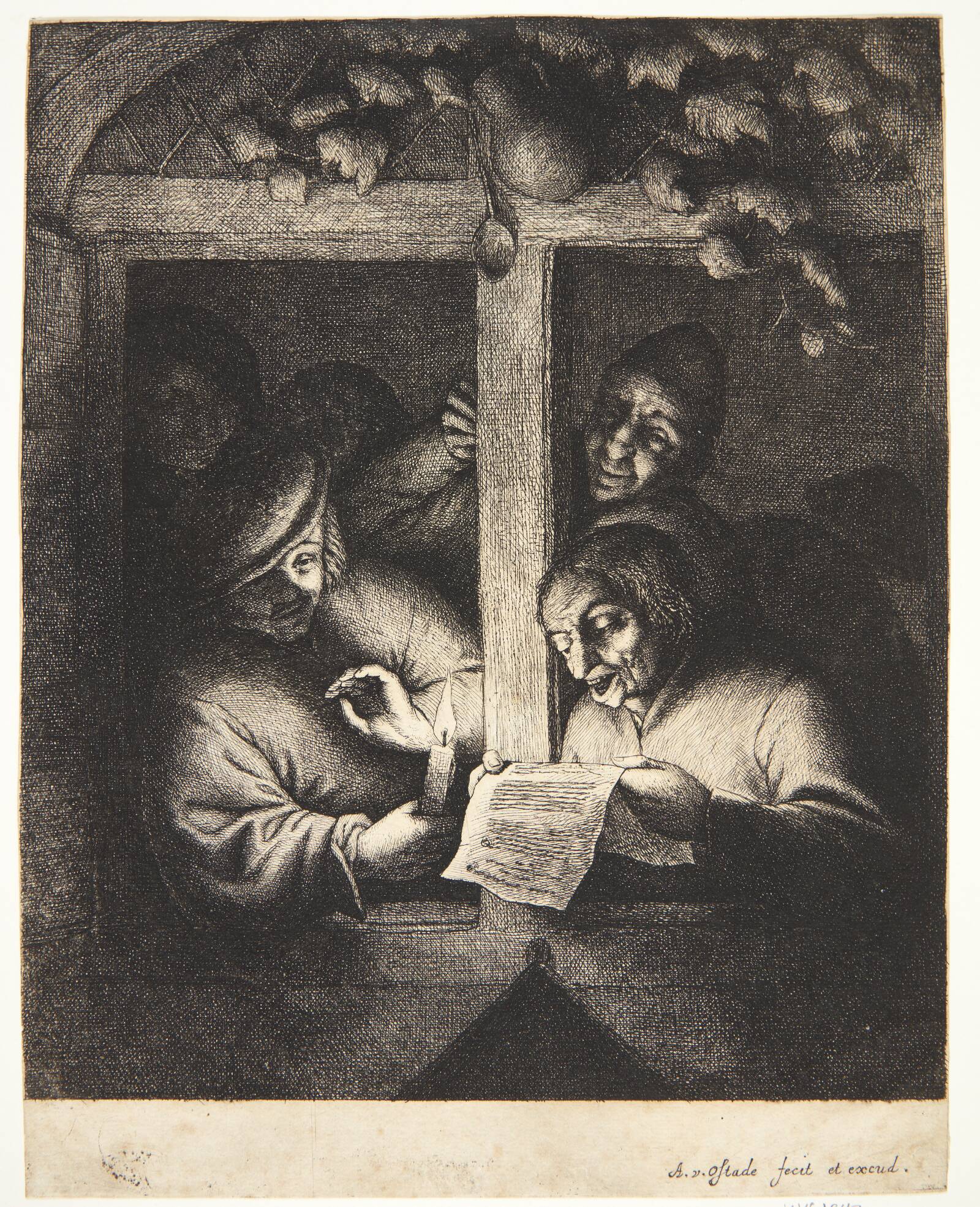 Sangerne, Adriaen van Ostade, 1667