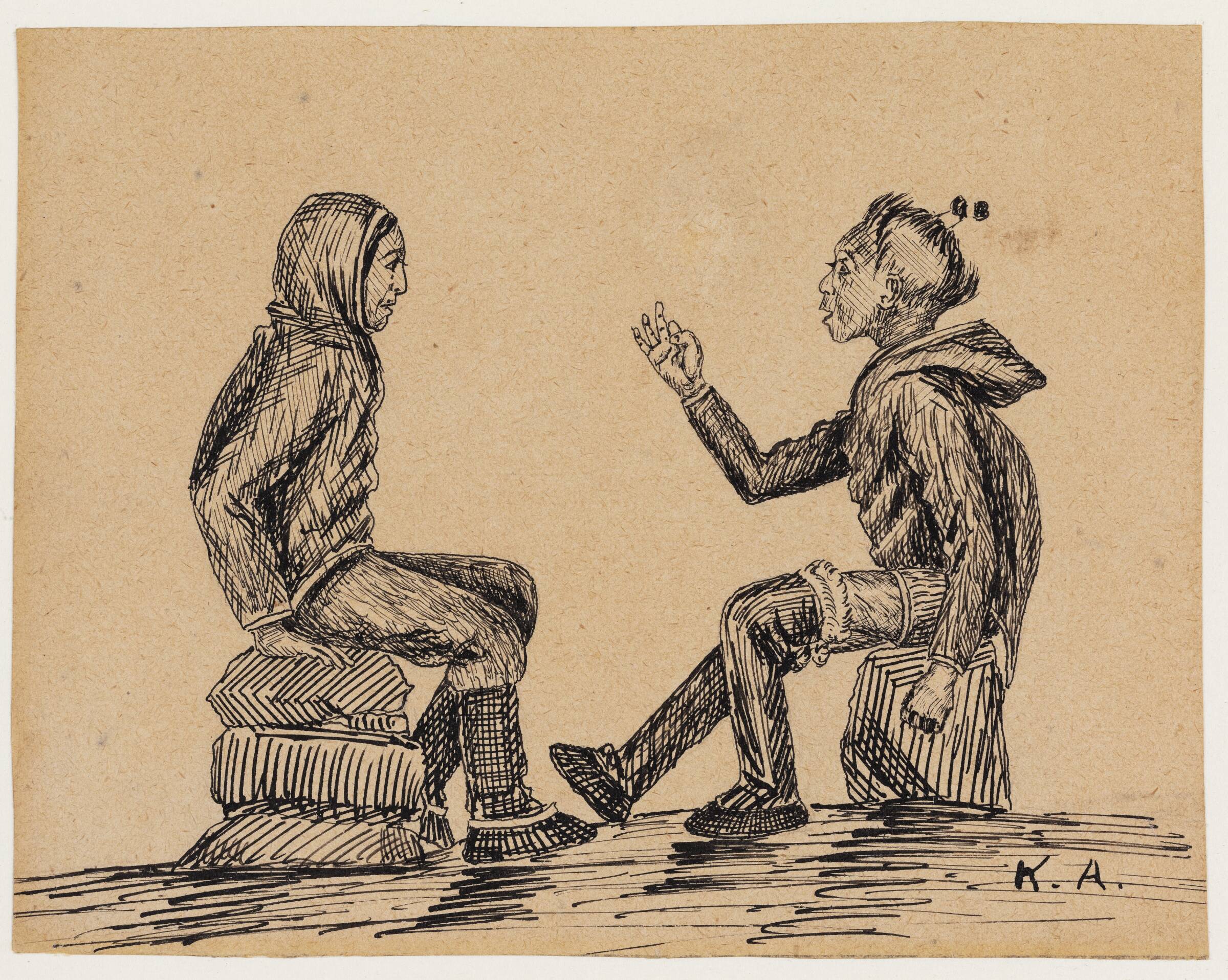 Motiv fra et østgrønlandsk sagn, Kaarale Andreassen, 1927-1928