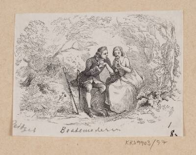Illustration til "Bedstemoder" i H.C. Andersen, "Eventyr og Historier", Bind 2
