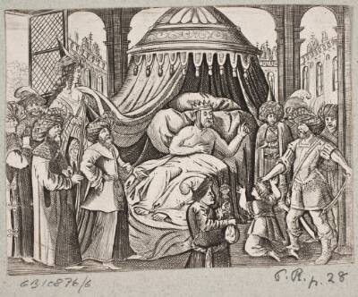 Illustration til Adam Olearius, “Persianischer Rosenthal von einem Sinnreichen Poeten Schich Saadi […]”, Schleswig 1660