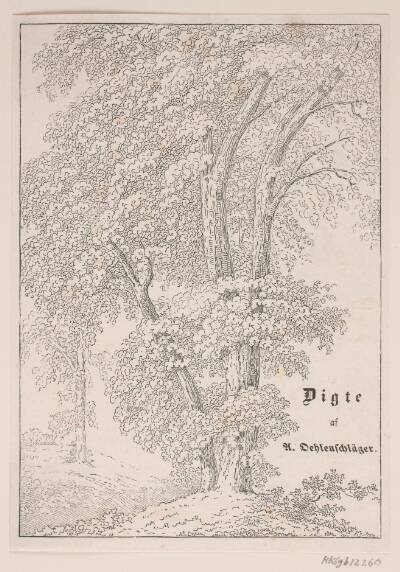 Illustration til Oehlenschlägers Digte i "Gæa"