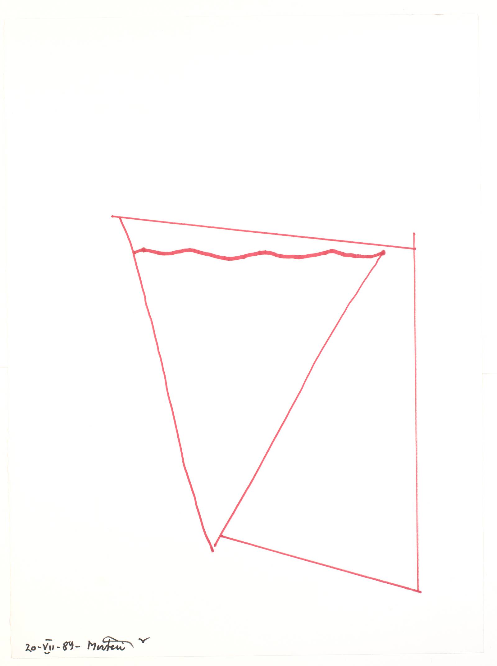 "De hvide og farvede snit", Richard Mortensen, 1989