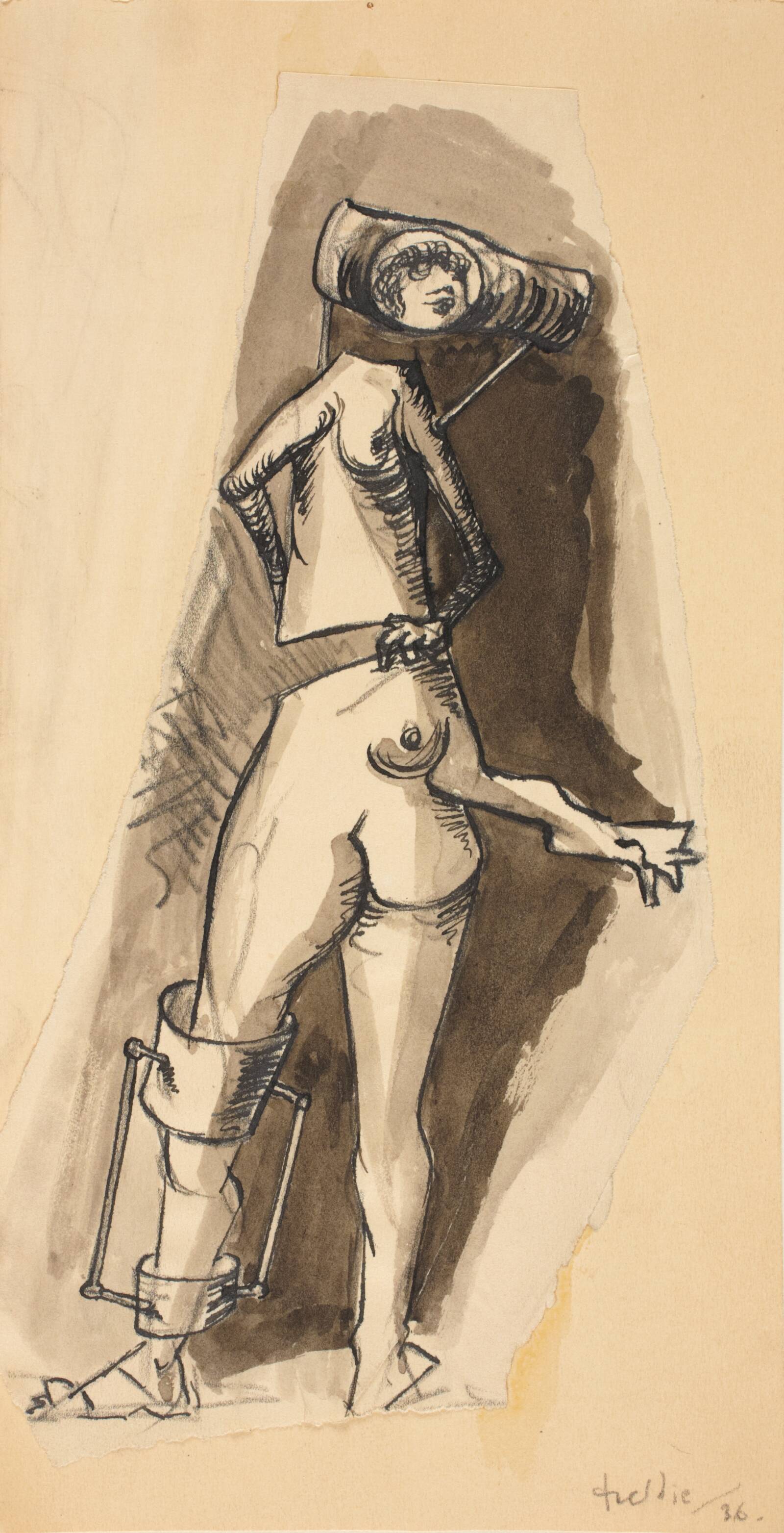 Kvindefigur, Wilhelm Freddie, 1936