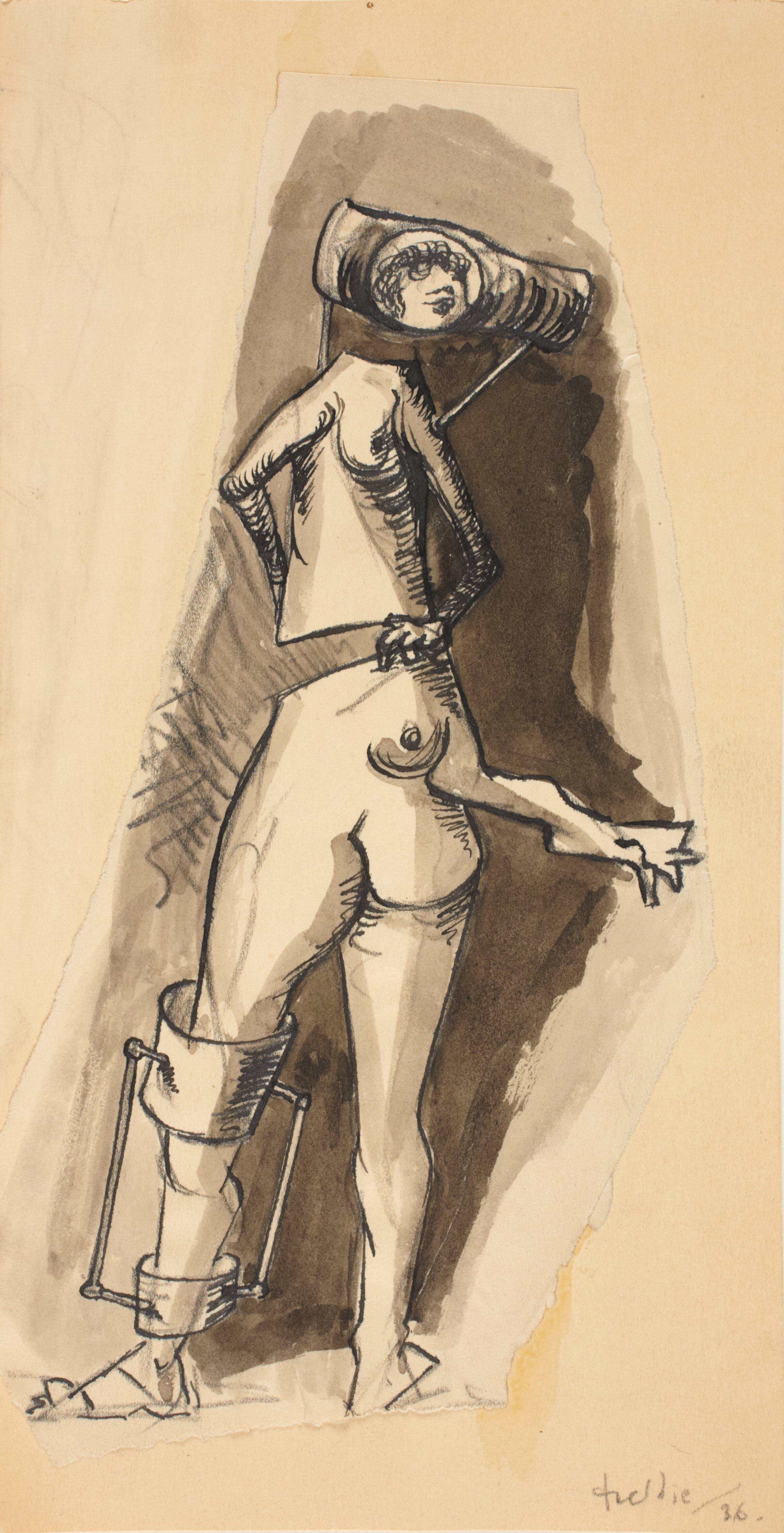 Kvindefigur, Wilhelm Freddie, 1936