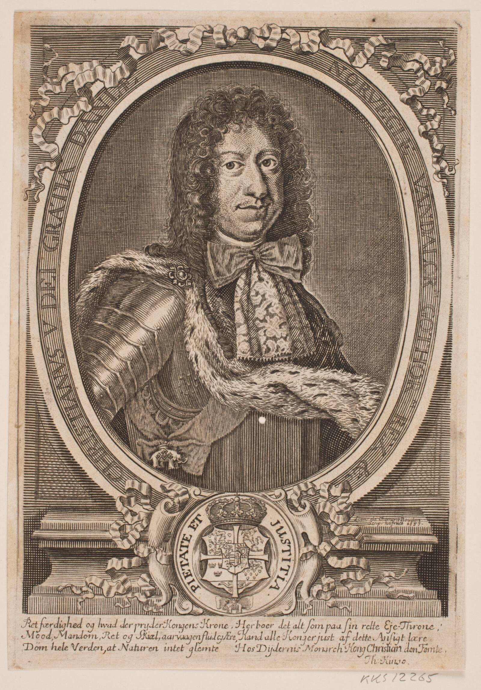 Christian V, Louis de Chomond Boudan, 1683