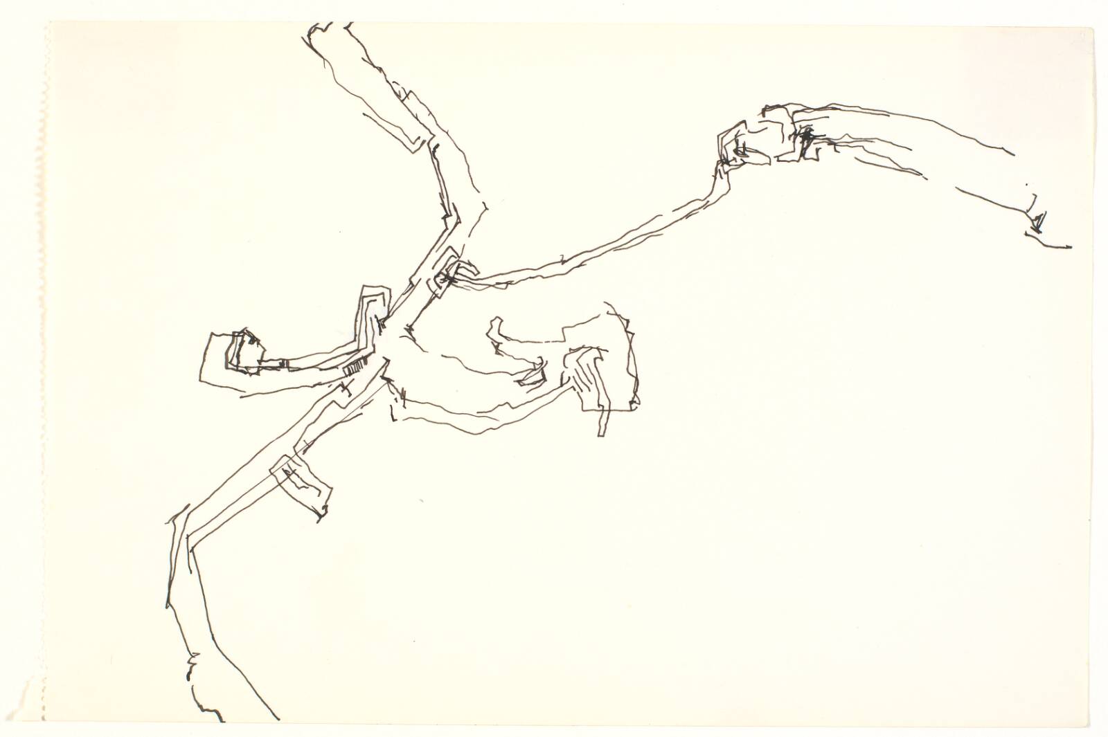 Abstraktion over gadenet, Bjørn Nørgaard, 1965