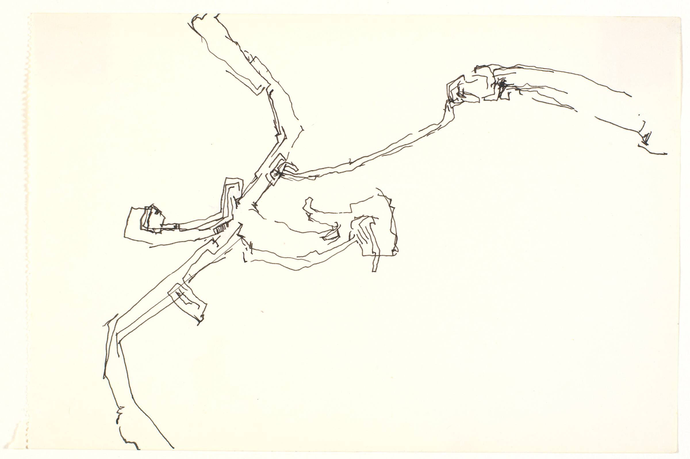 Abstraktion over gadenet, Bjørn Nørgaard, 1965