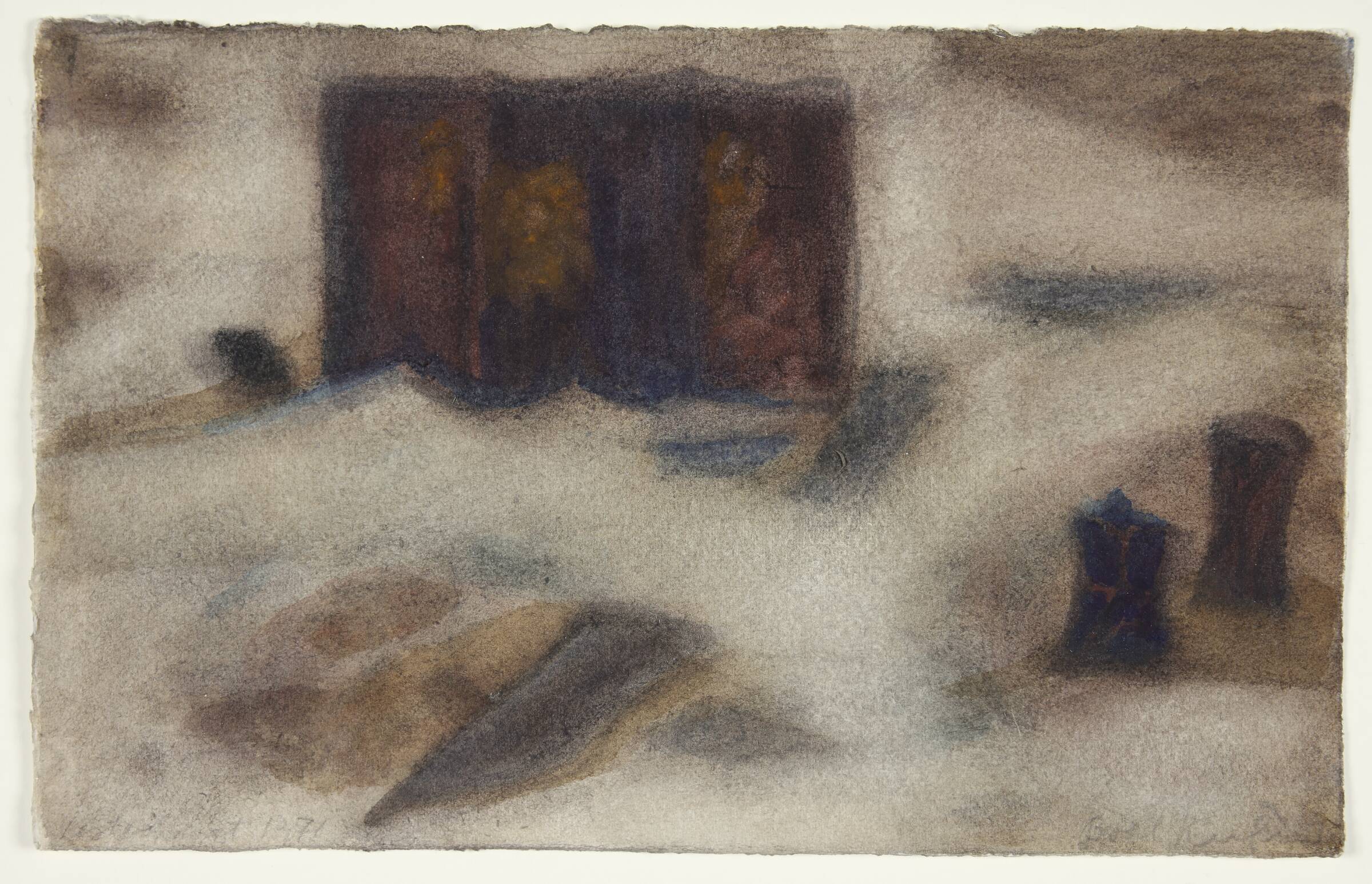 Fra stranden nord for Hanstholm, Bodil Kaalund, 1968