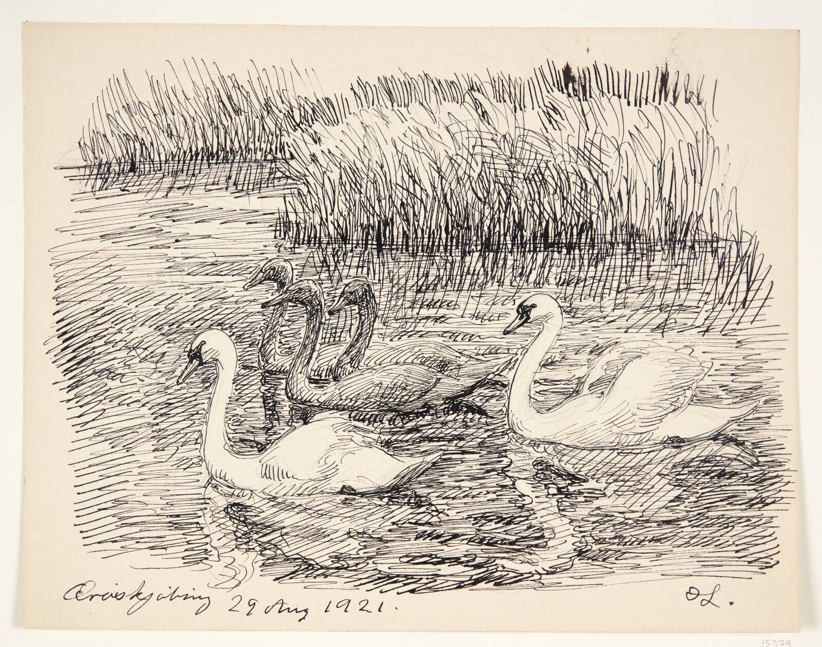 "Ærøskøbing". Ærø, Johannes Larsen, 1921