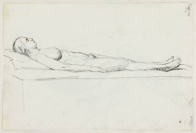 Studier til museets maleri "Jairi datter" (kms835)