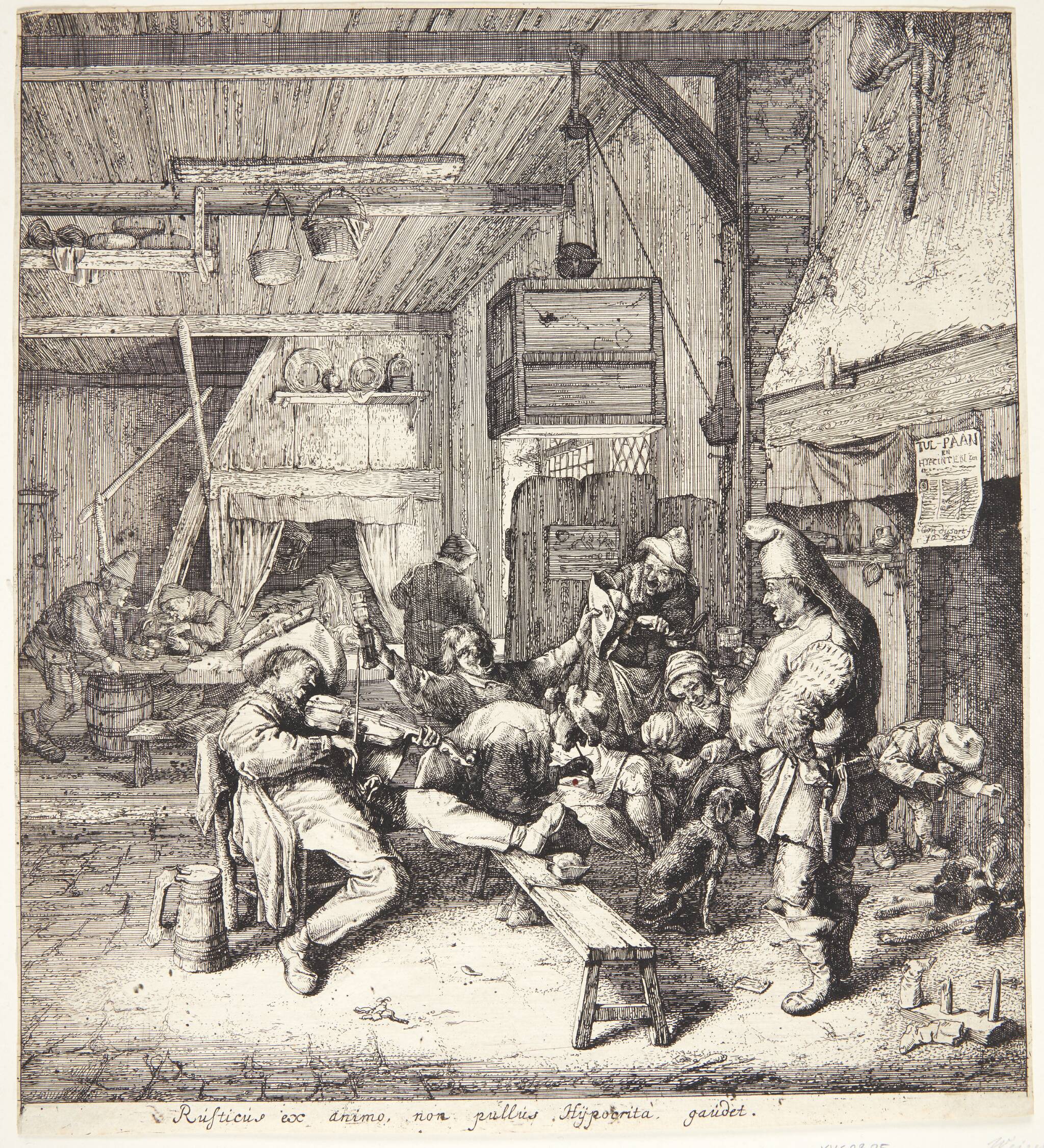 Fiolspiller i en krostue