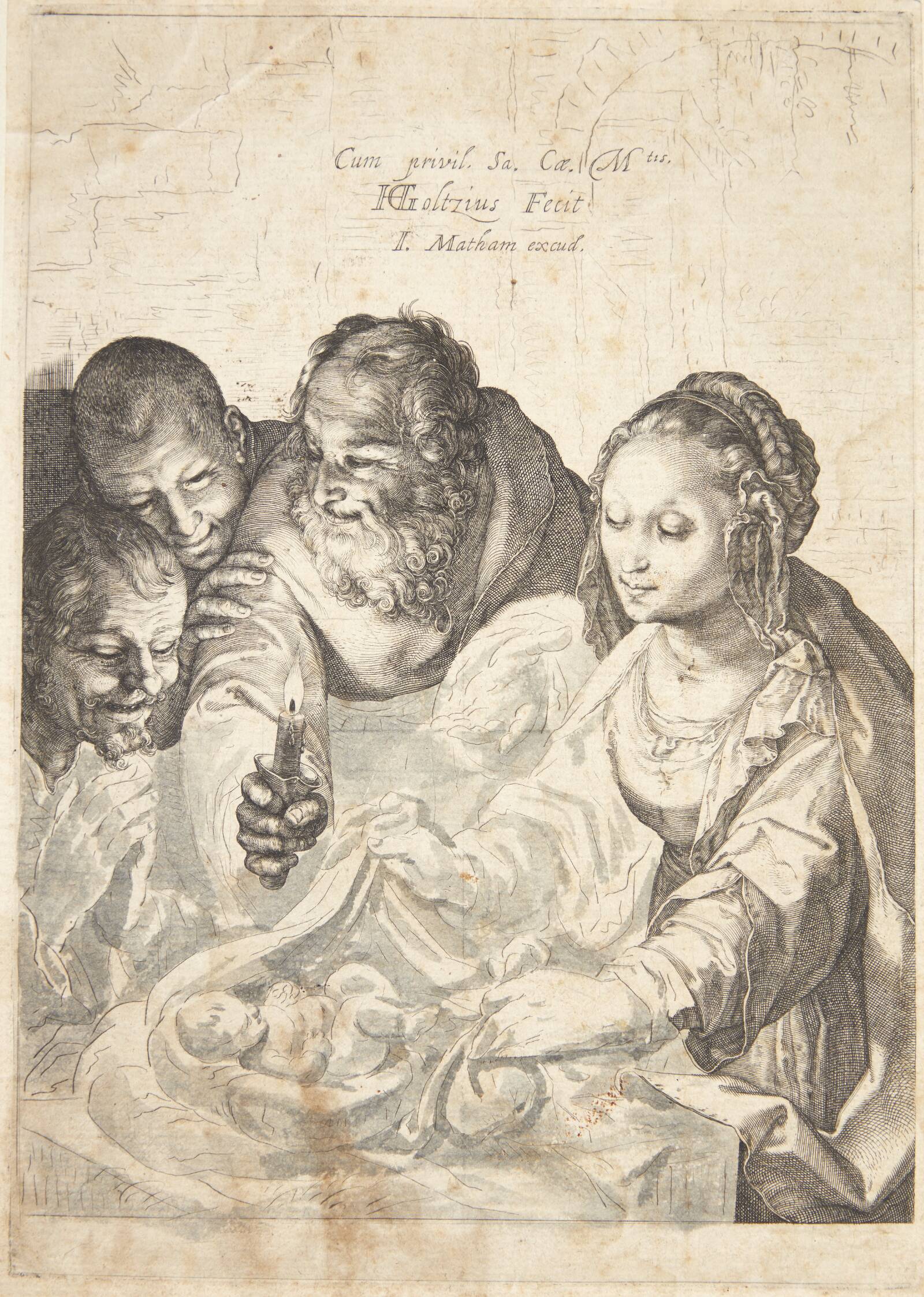 Hyrdernes tilbedelse, Hendrick Goltzius, 1597-1600